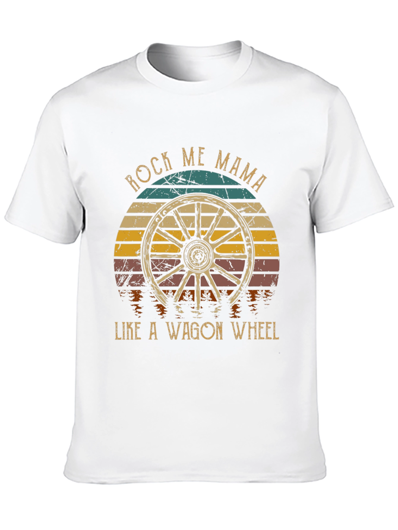 Rock Me Mama Wagon Wheel Graphic Tee