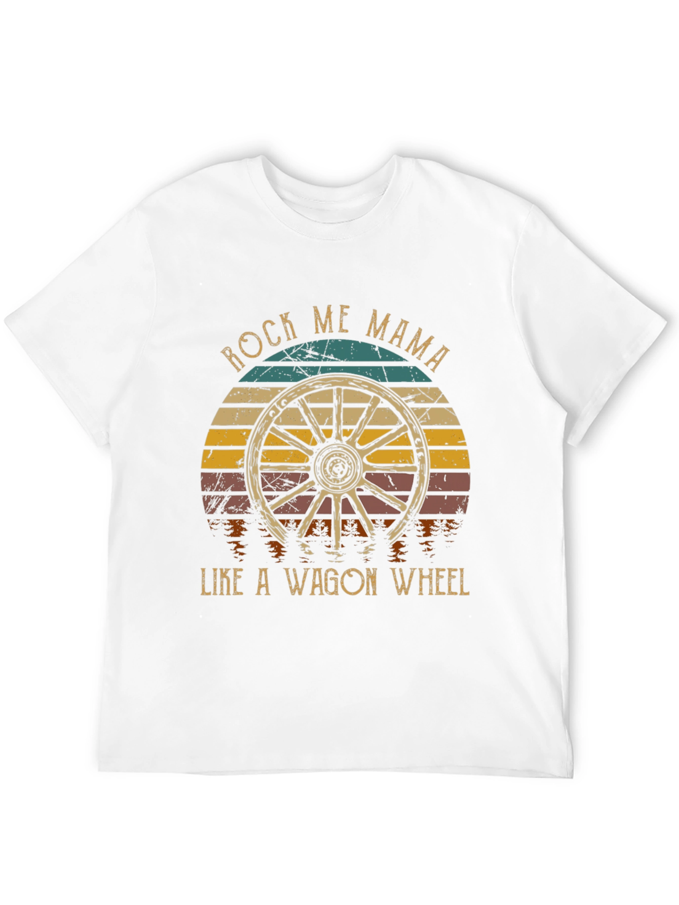 Rock Me Mama Wagon Wheel Graphic Tee