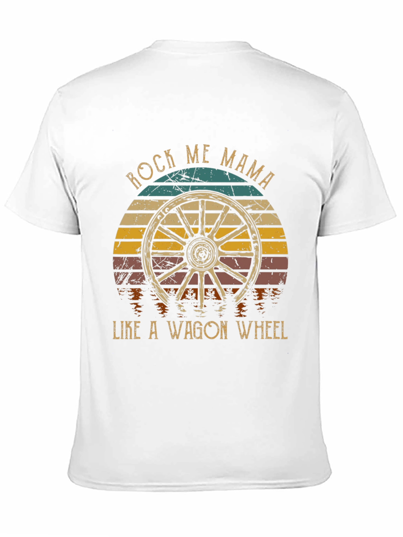 Rock Me Mama Wagon Wheel Graphic Tee