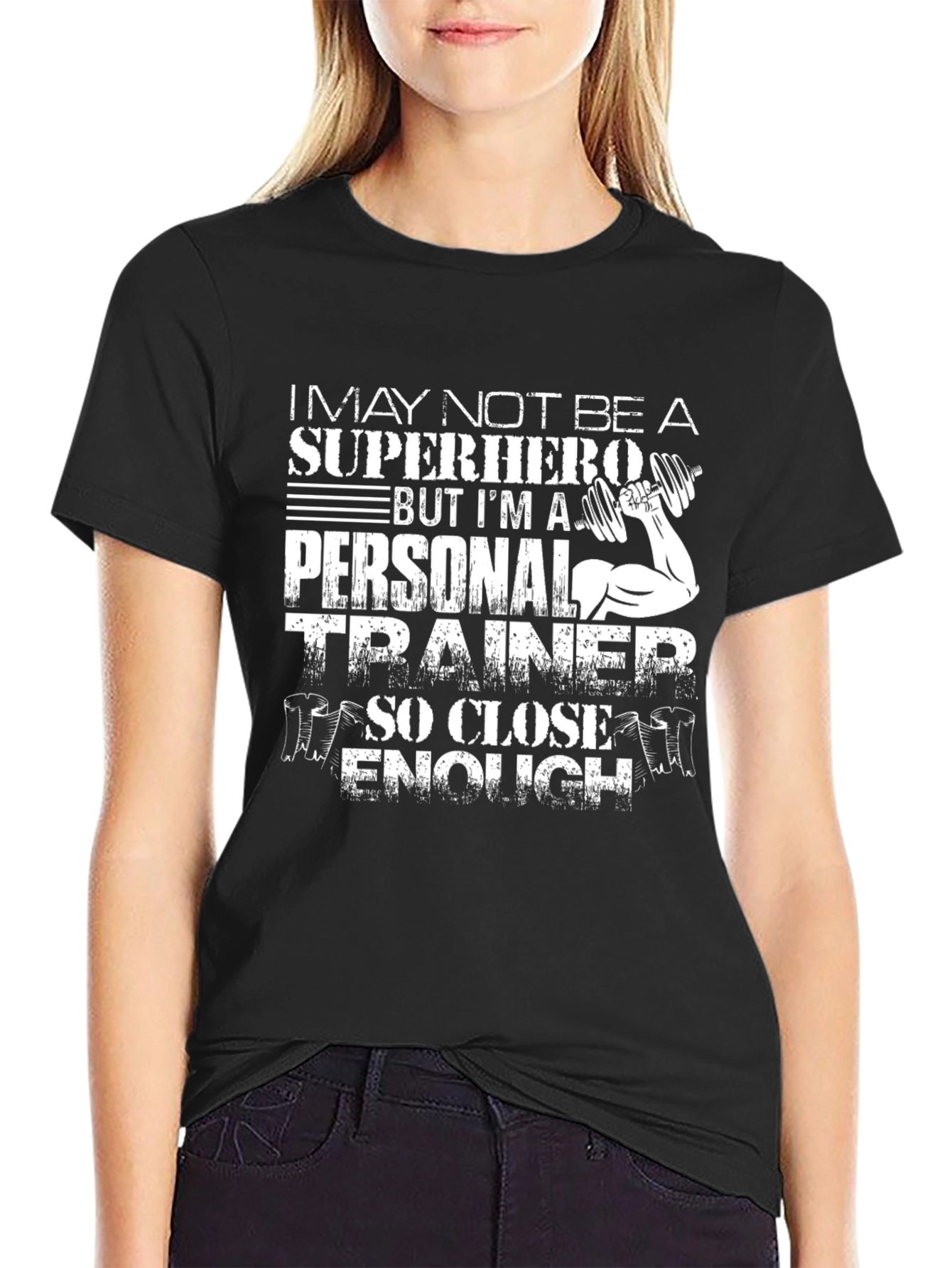 Superhero Personal Trainer Graphic T-Shirt