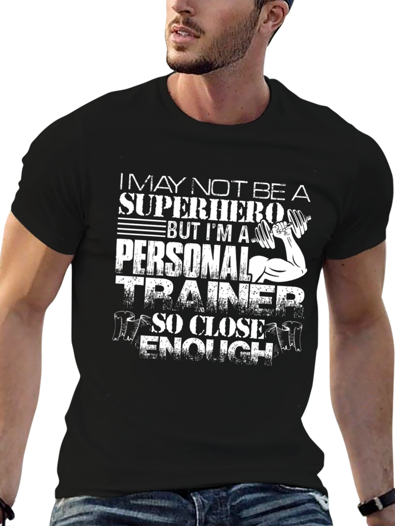 Superhero Personal Trainer Graphic T-Shirt