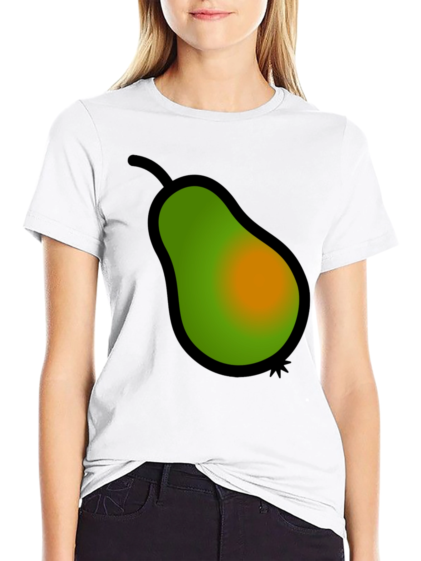 Pear Graphic Tee - Stylish Fruit Design