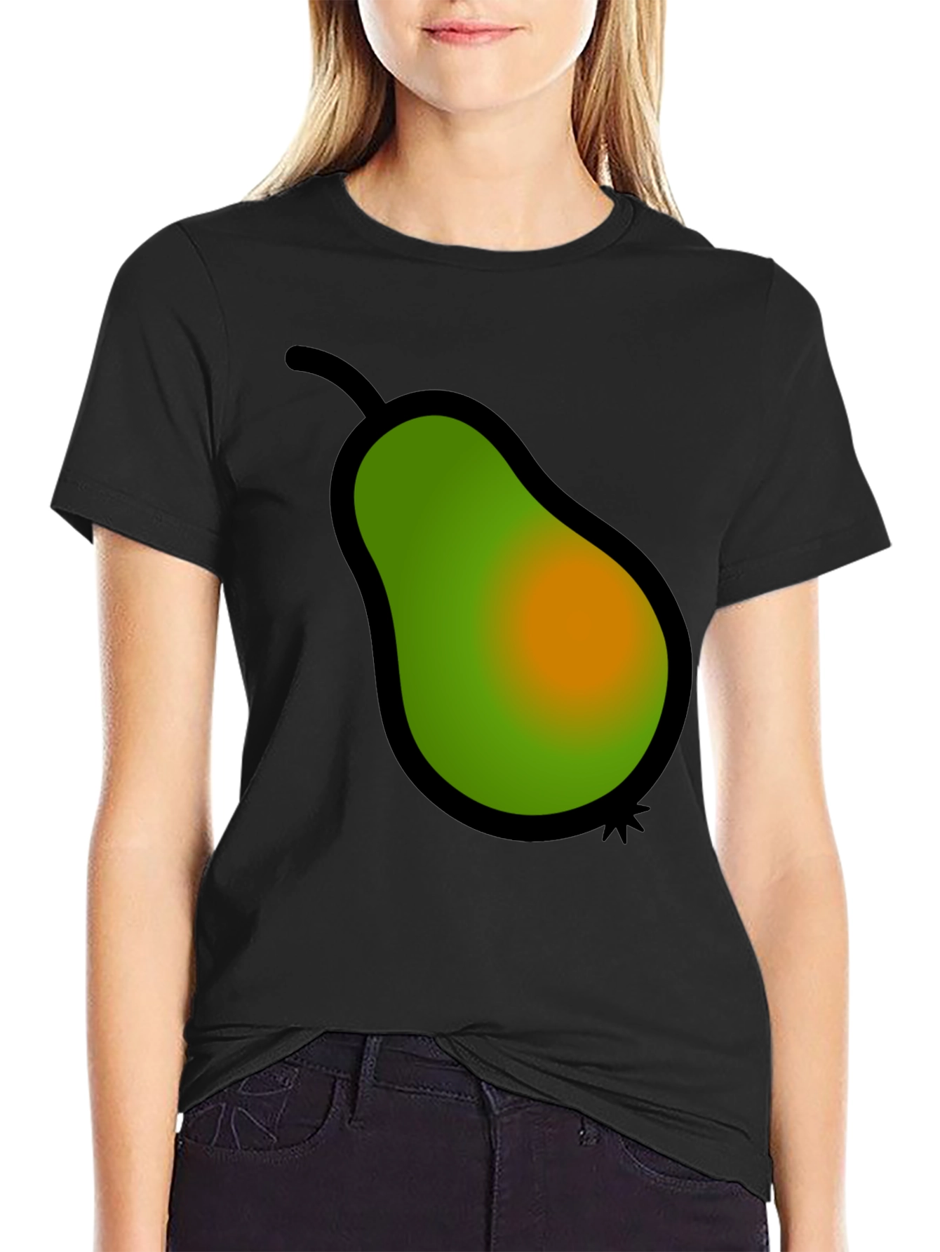 Pear Graphic Tee - Stylish Fruit Design