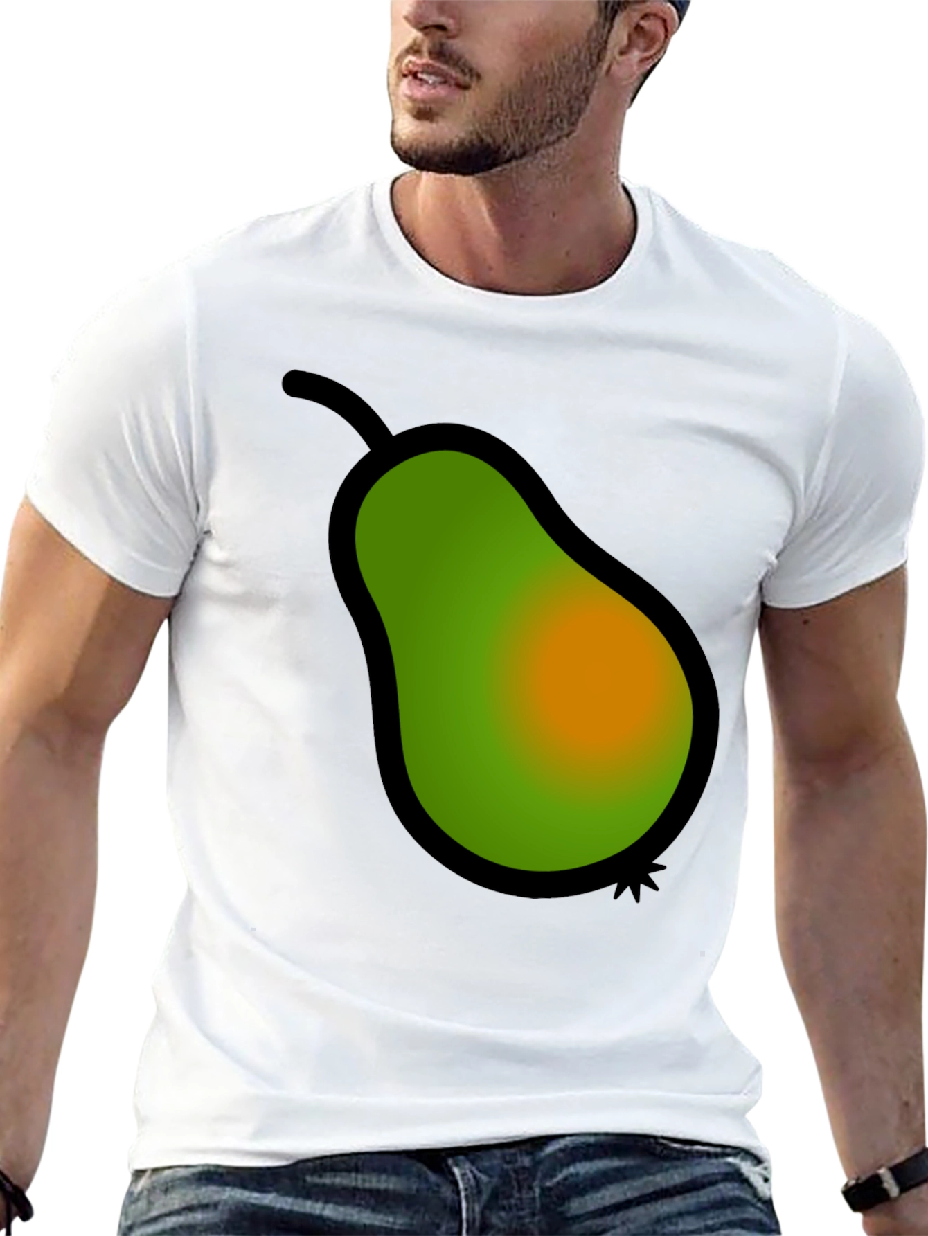 Pear Graphic Tee - Stylish Fruit Design