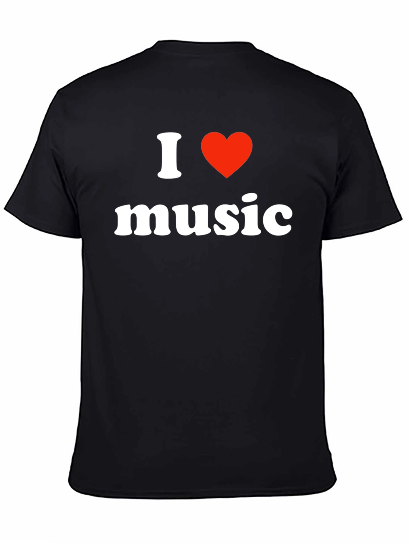 I Heart Music Black T-Shirt