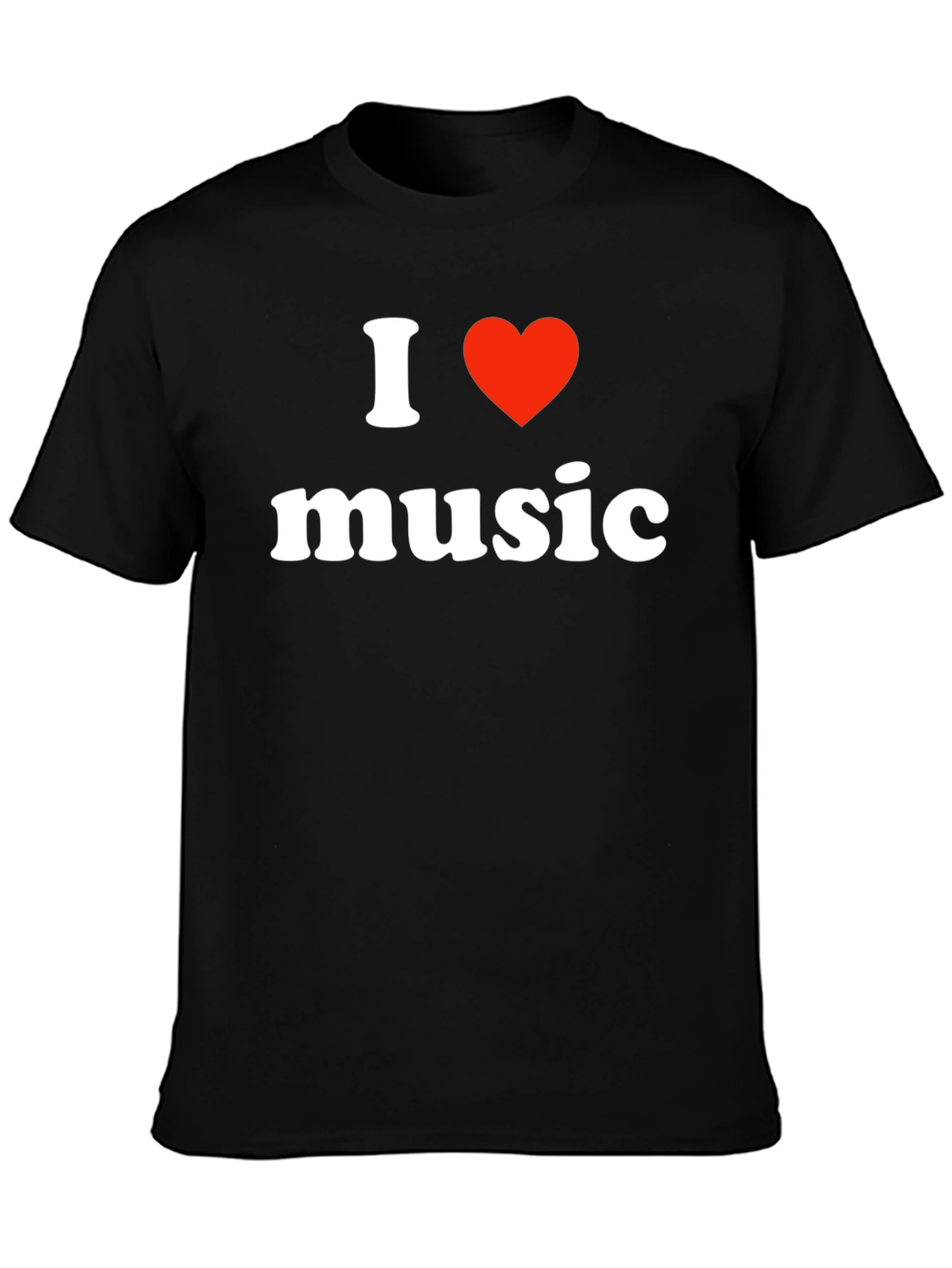I Heart Music Black T-Shirt