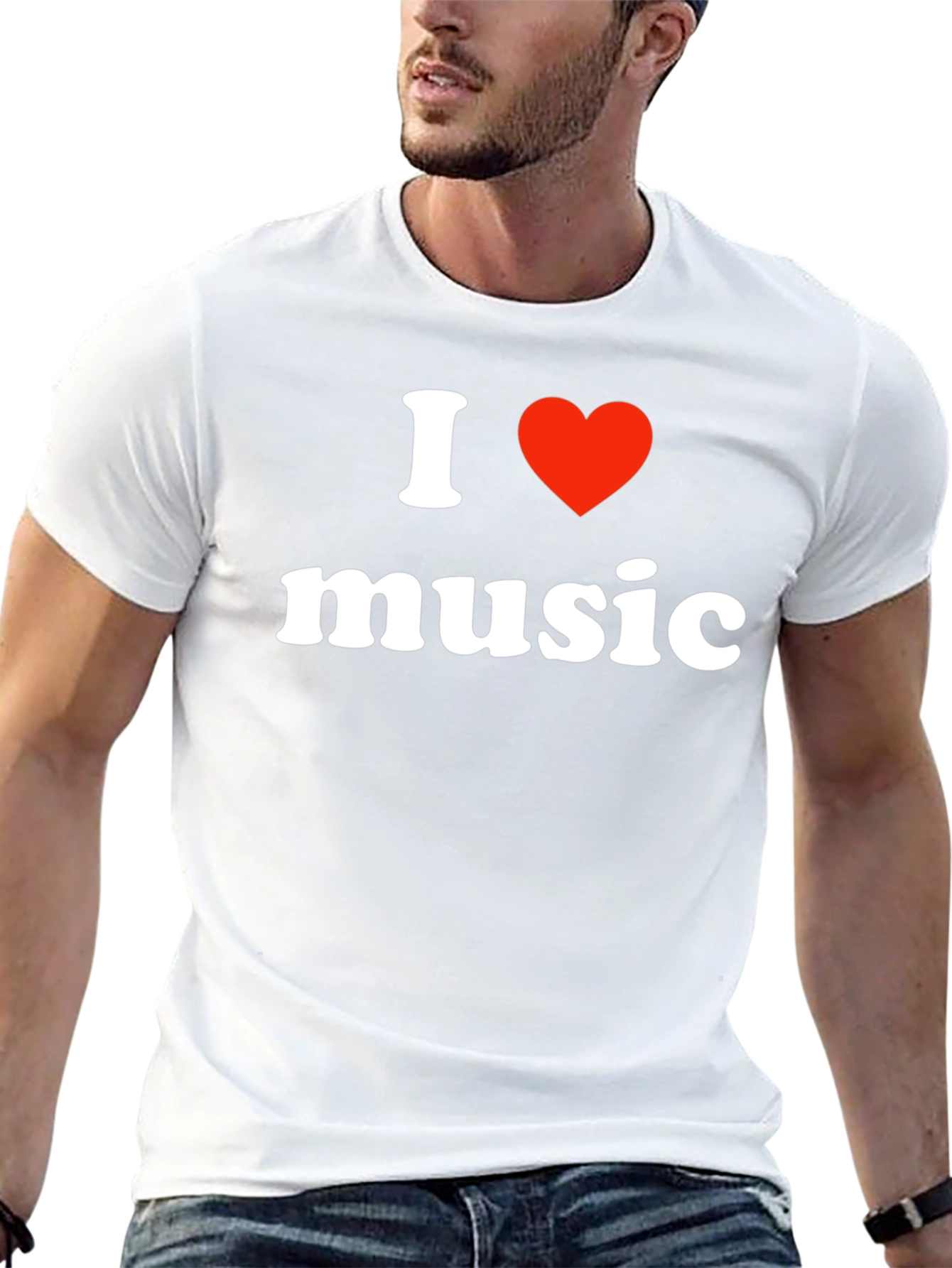 I Heart Music Black T-Shirt