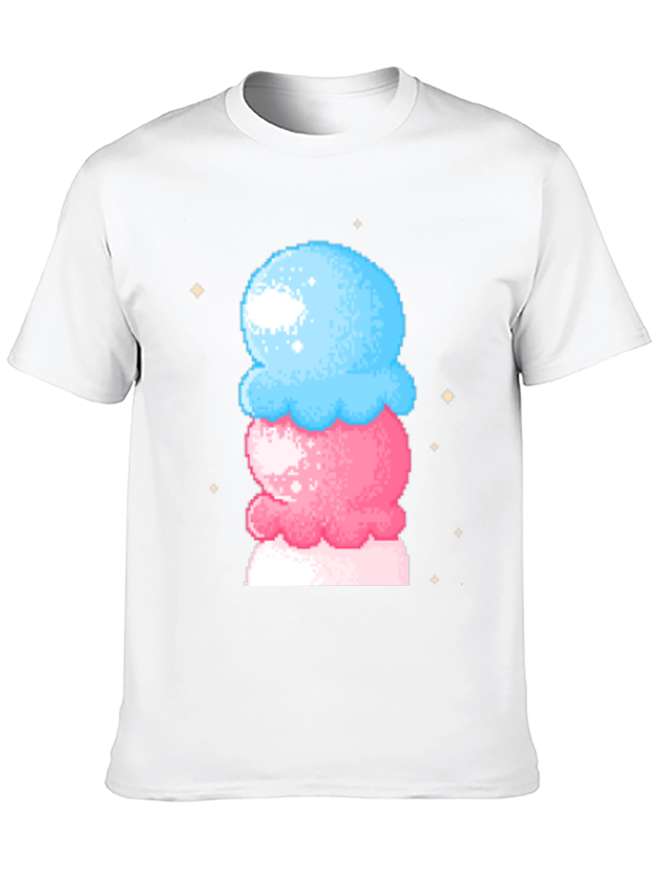 Pixel Ice Cream T-Shirt - Retro Gaming Style