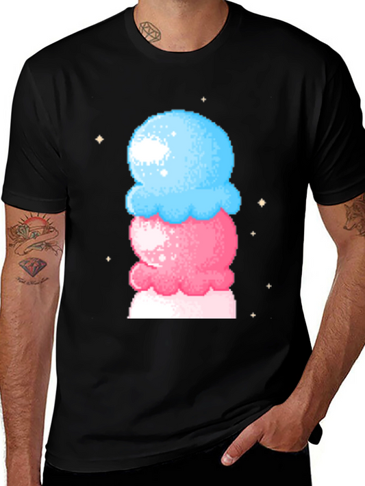 Pixel Ice Cream T-Shirt - Retro Gaming Style