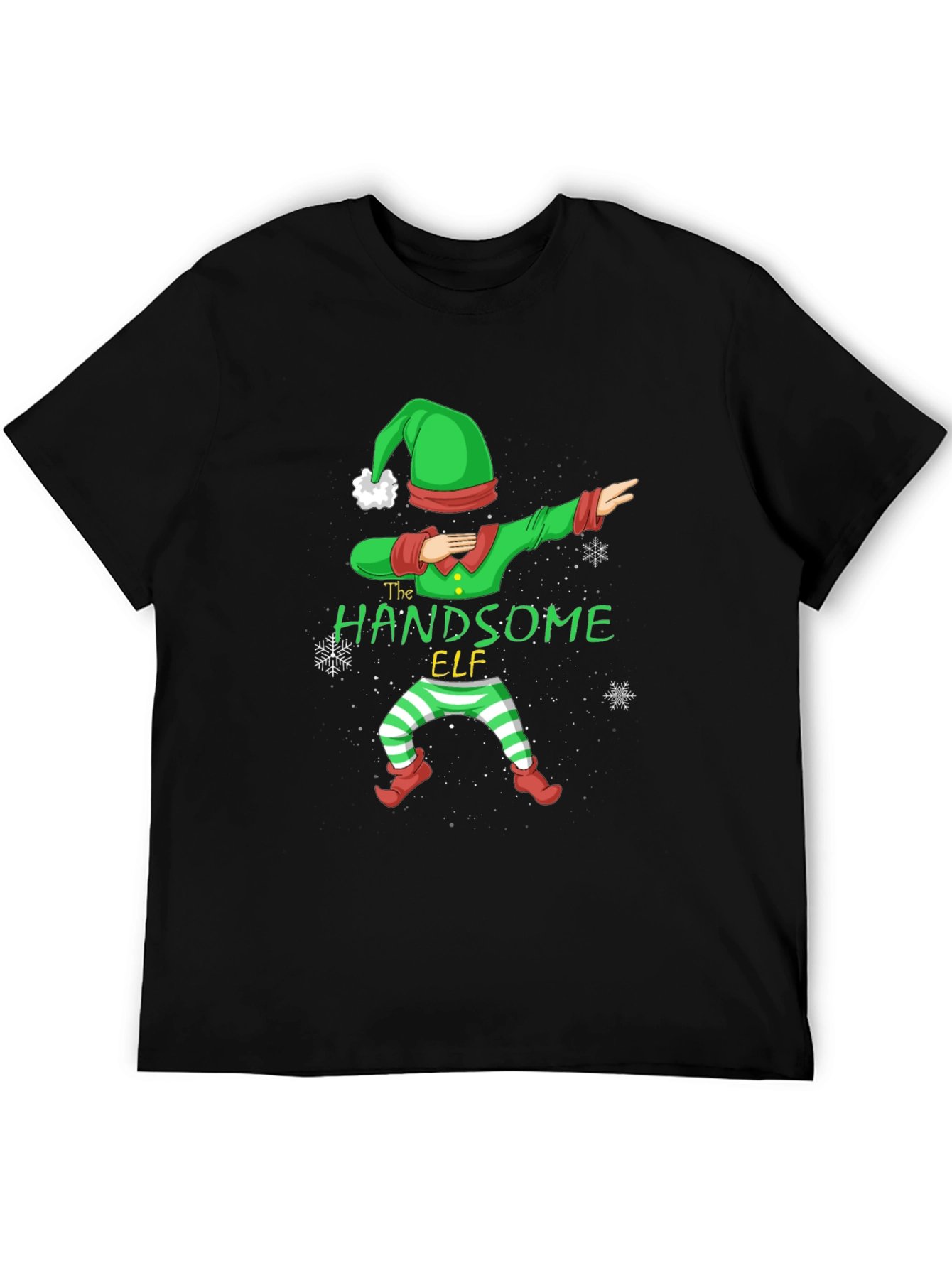 Handsome Elf Dabbing Christmas T-Shirt