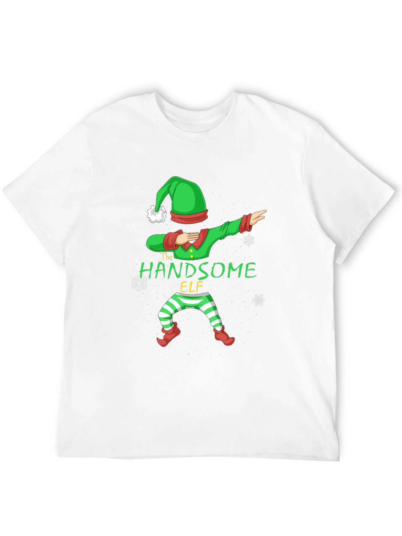 Handsome Elf Dabbing Christmas T-Shirt
