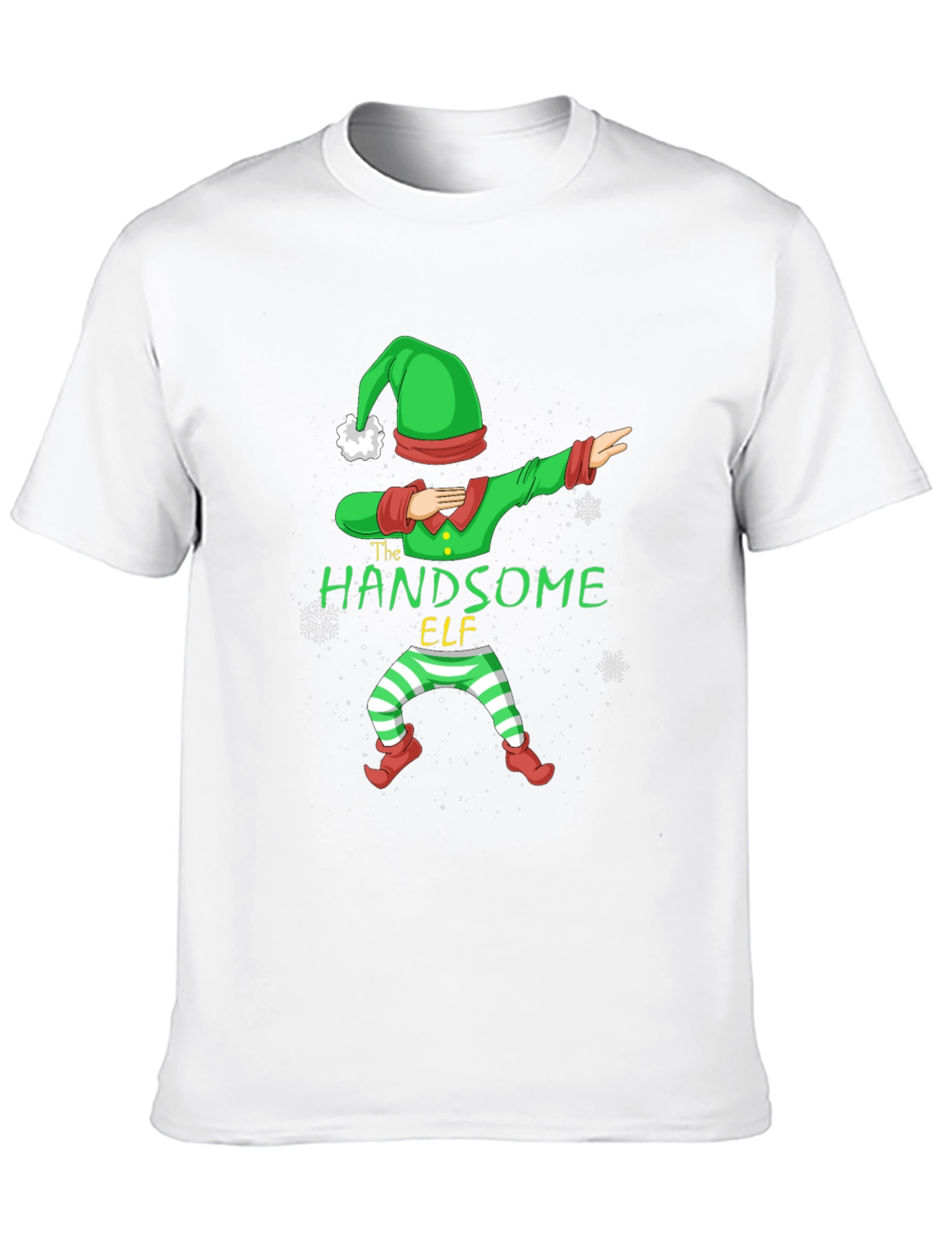 Handsome Elf Dabbing Christmas T-Shirt
