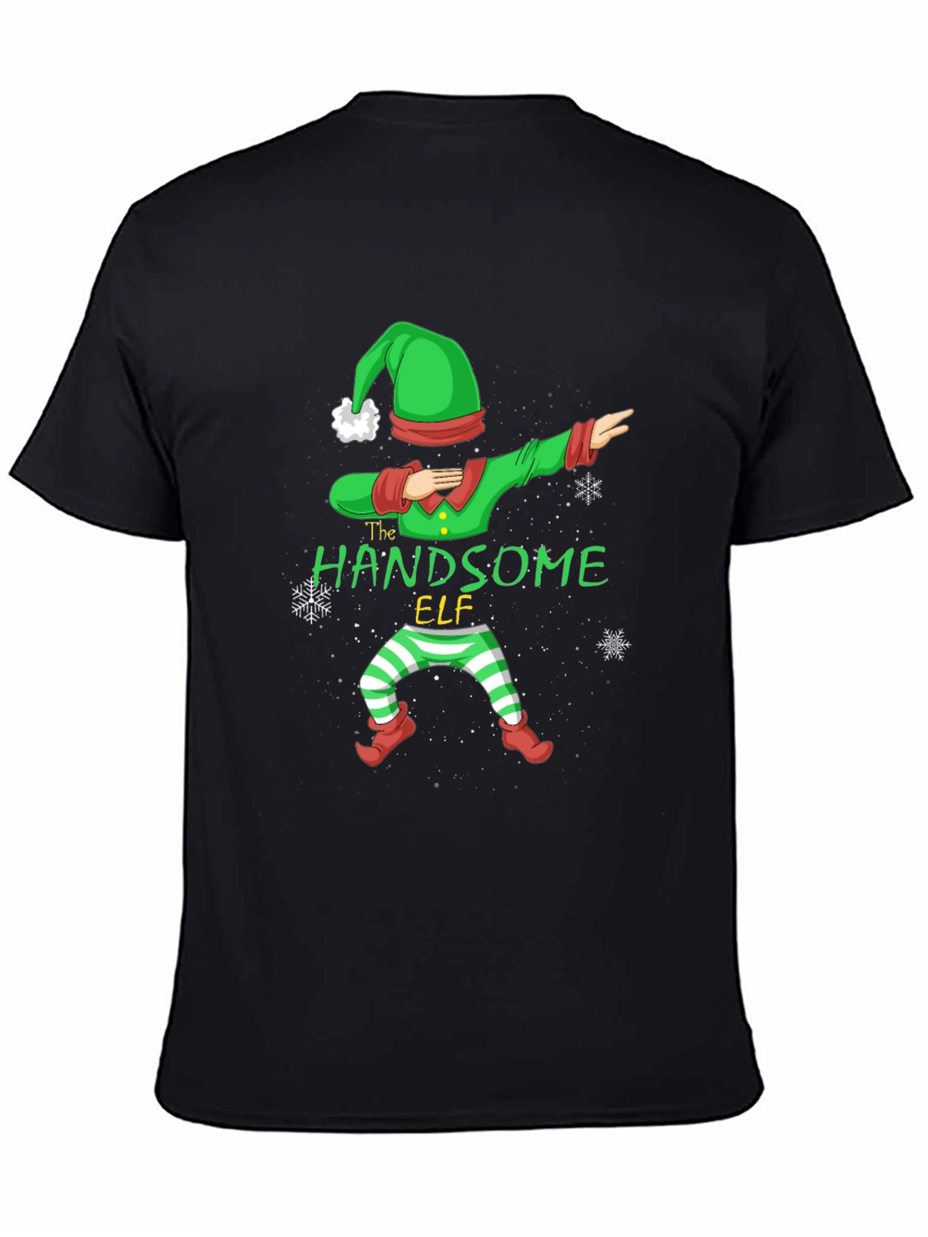 Handsome Elf Dabbing Christmas T-Shirt