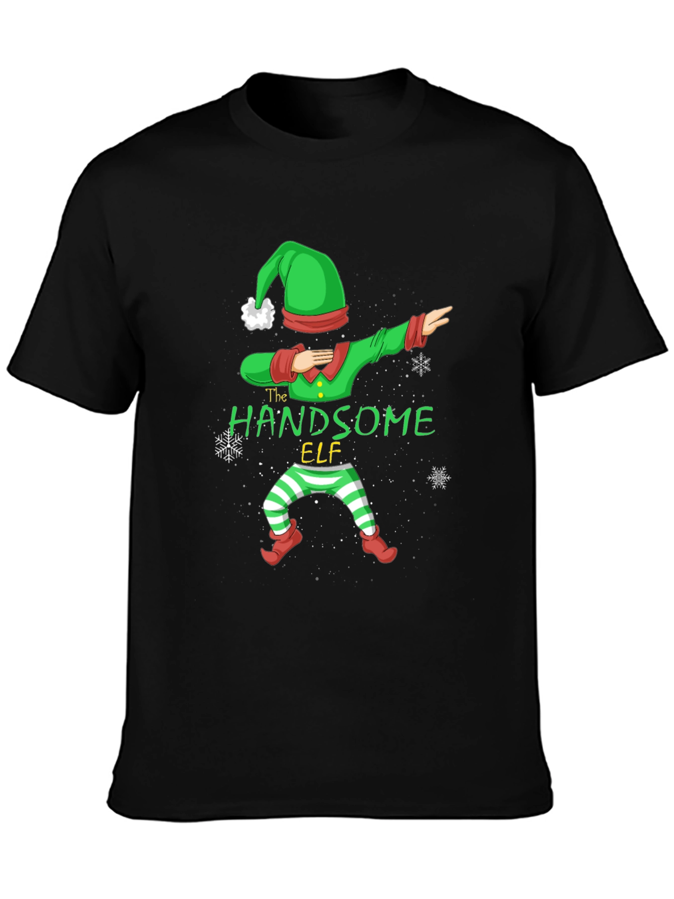 Handsome Elf Dabbing Christmas T-Shirt