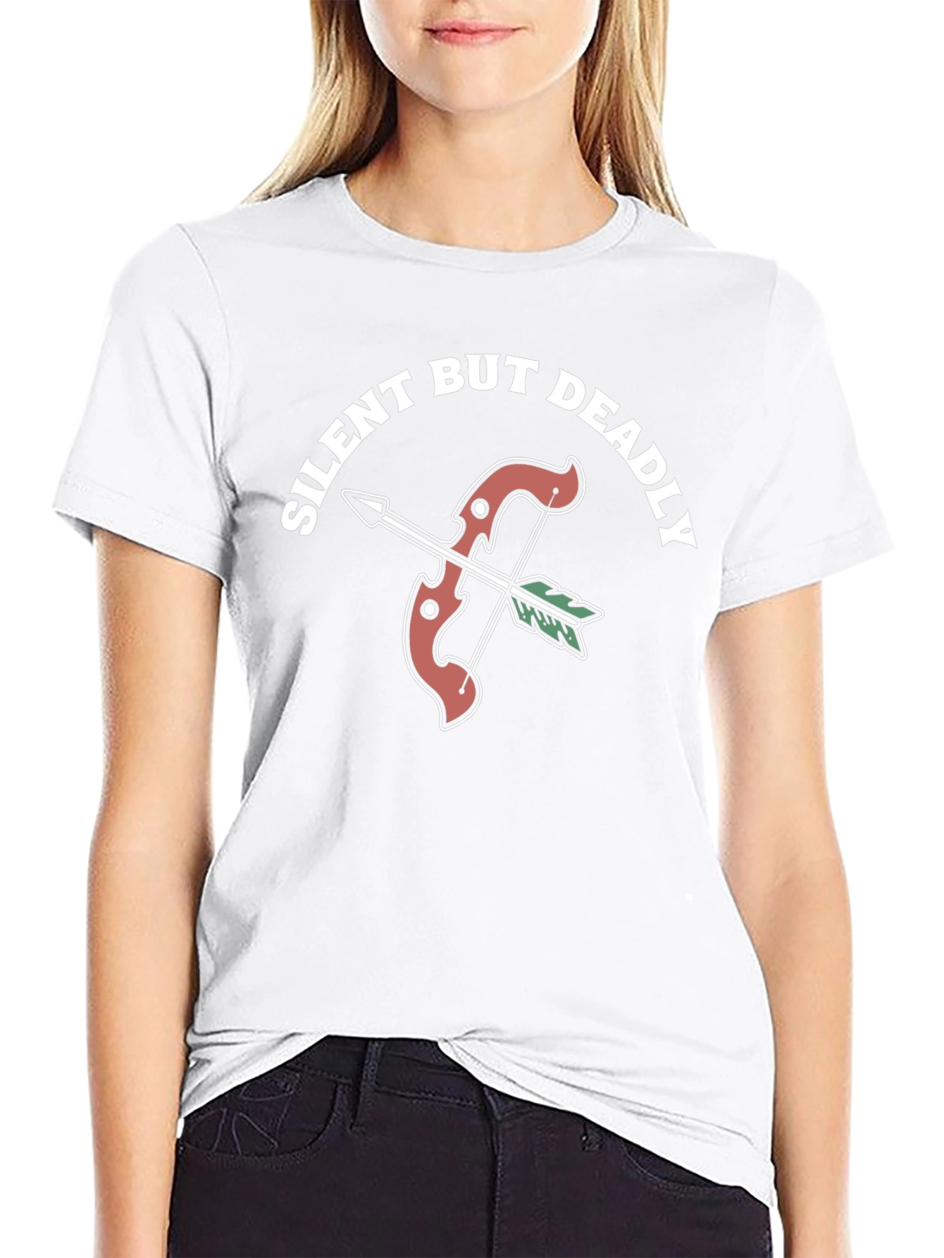 Silent But Deadly Bow & Arrow Graphic Tee