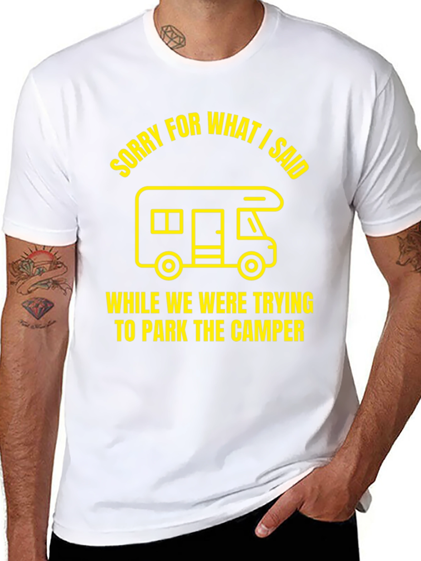 Sorry for What I Said Camper T-Shirt