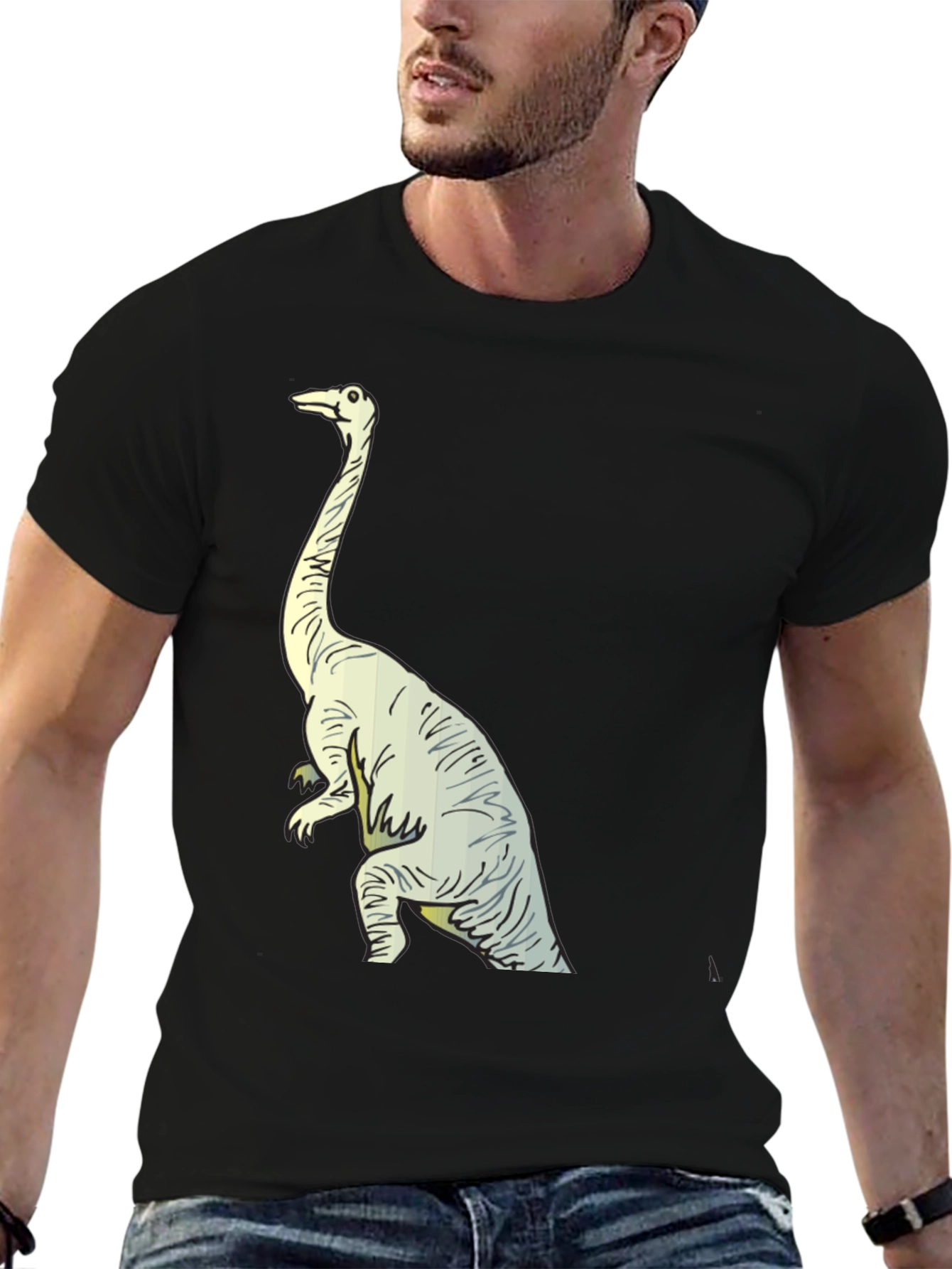 Dinosaur Graphic Black Tee
