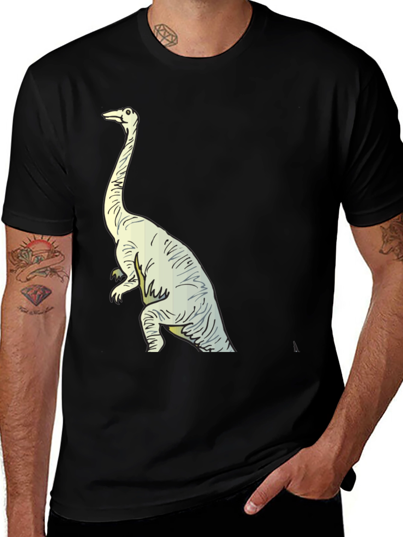 Dinosaur Graphic Black Tee