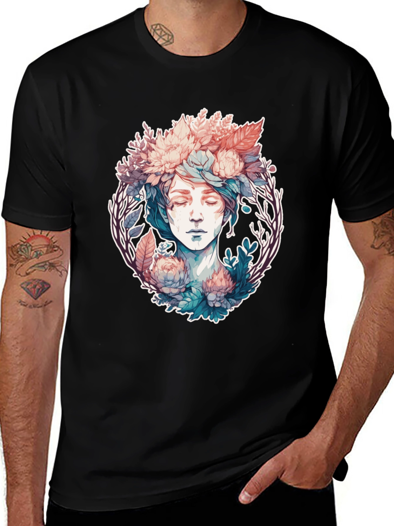 Floral Goddess Graphic Tee