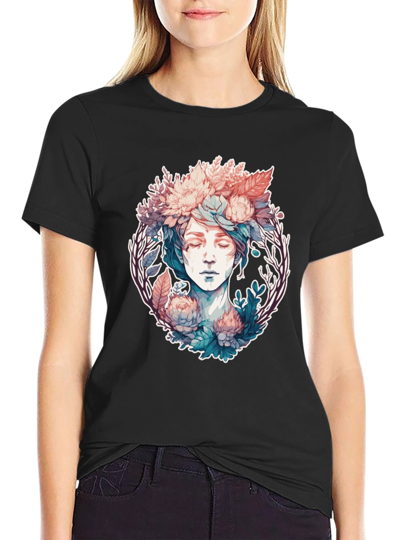Floral Goddess Graphic Tee