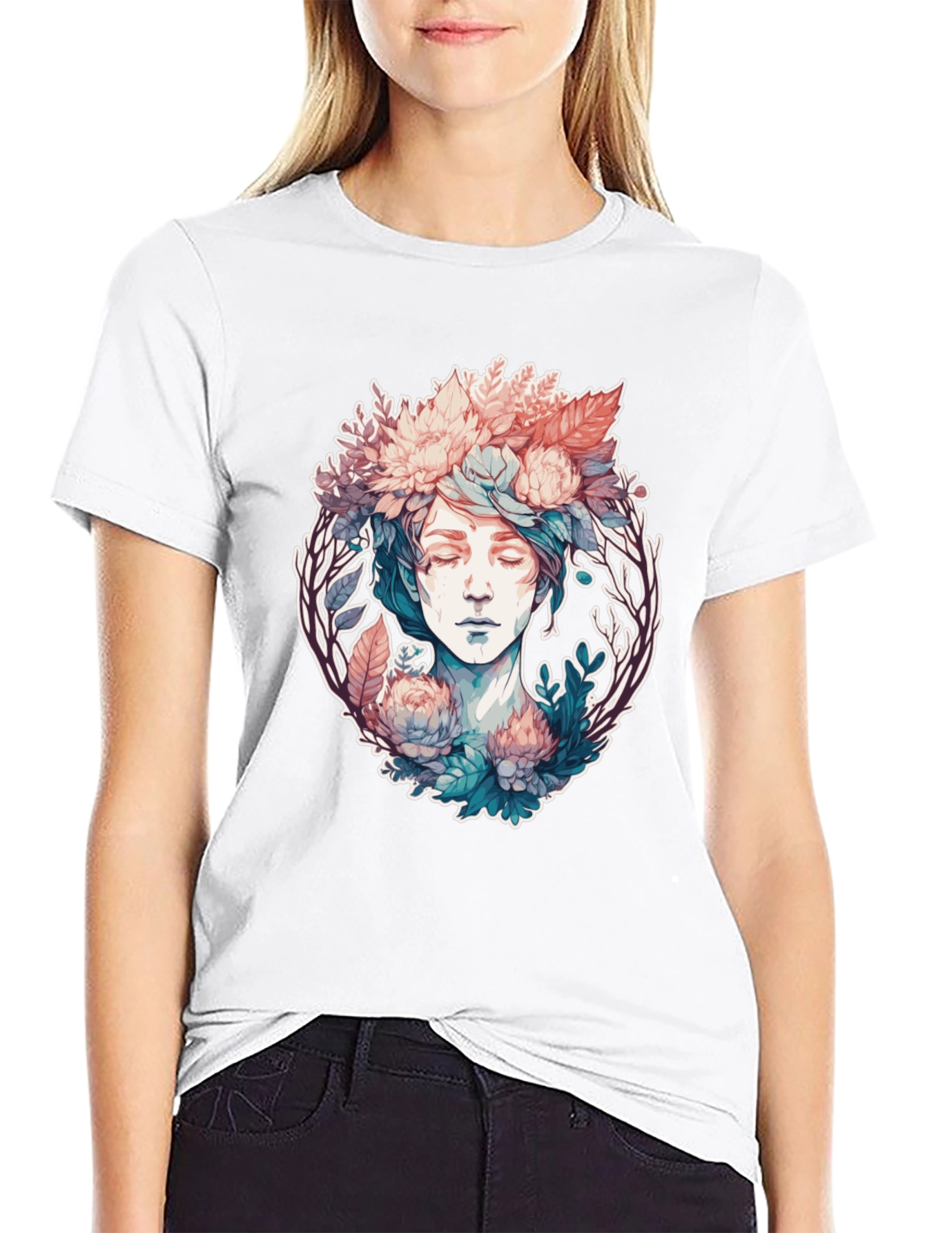 Floral Goddess Graphic Tee