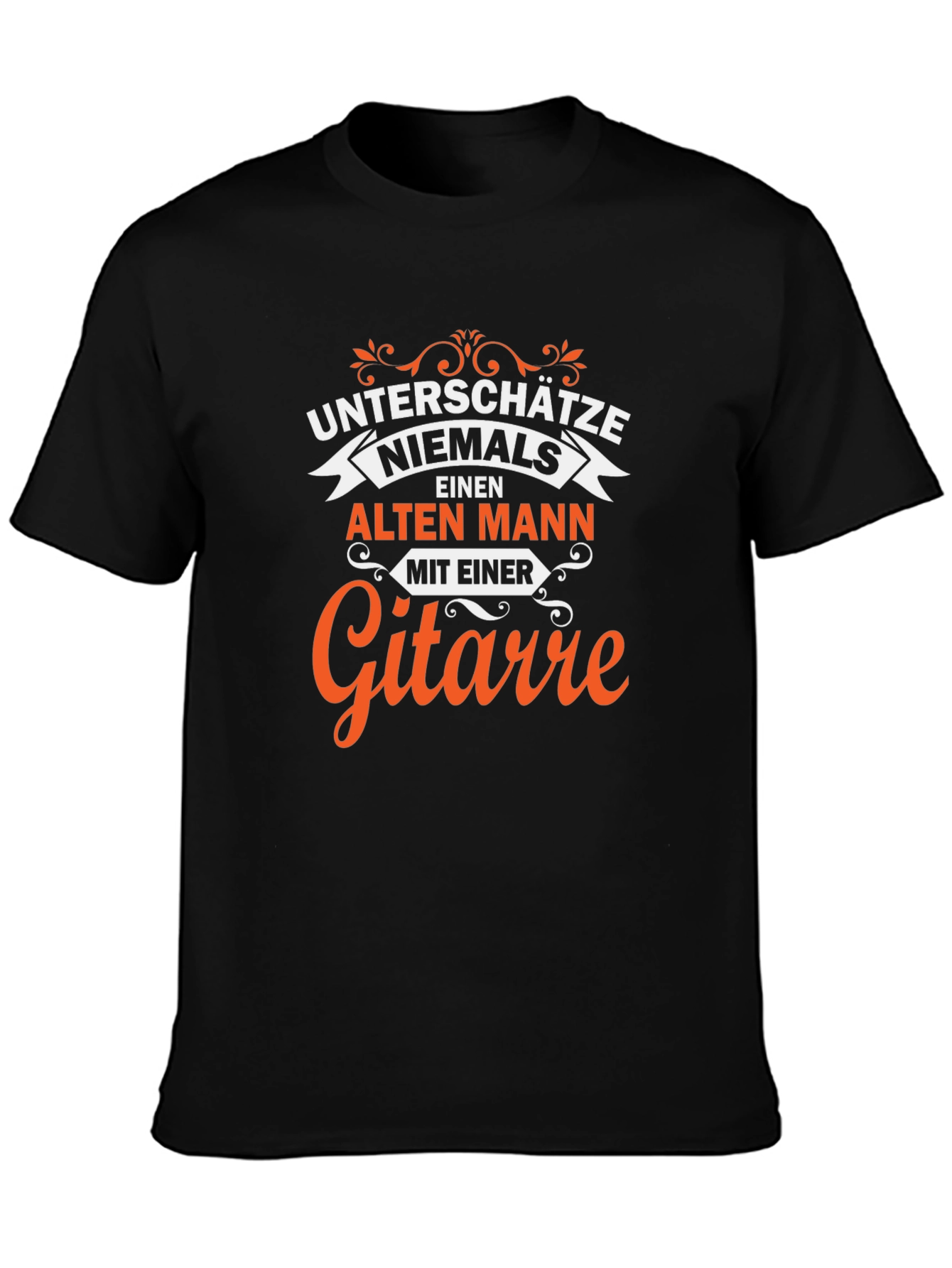 Guitar Old Man T-Shirt - Funny German Quote Tee