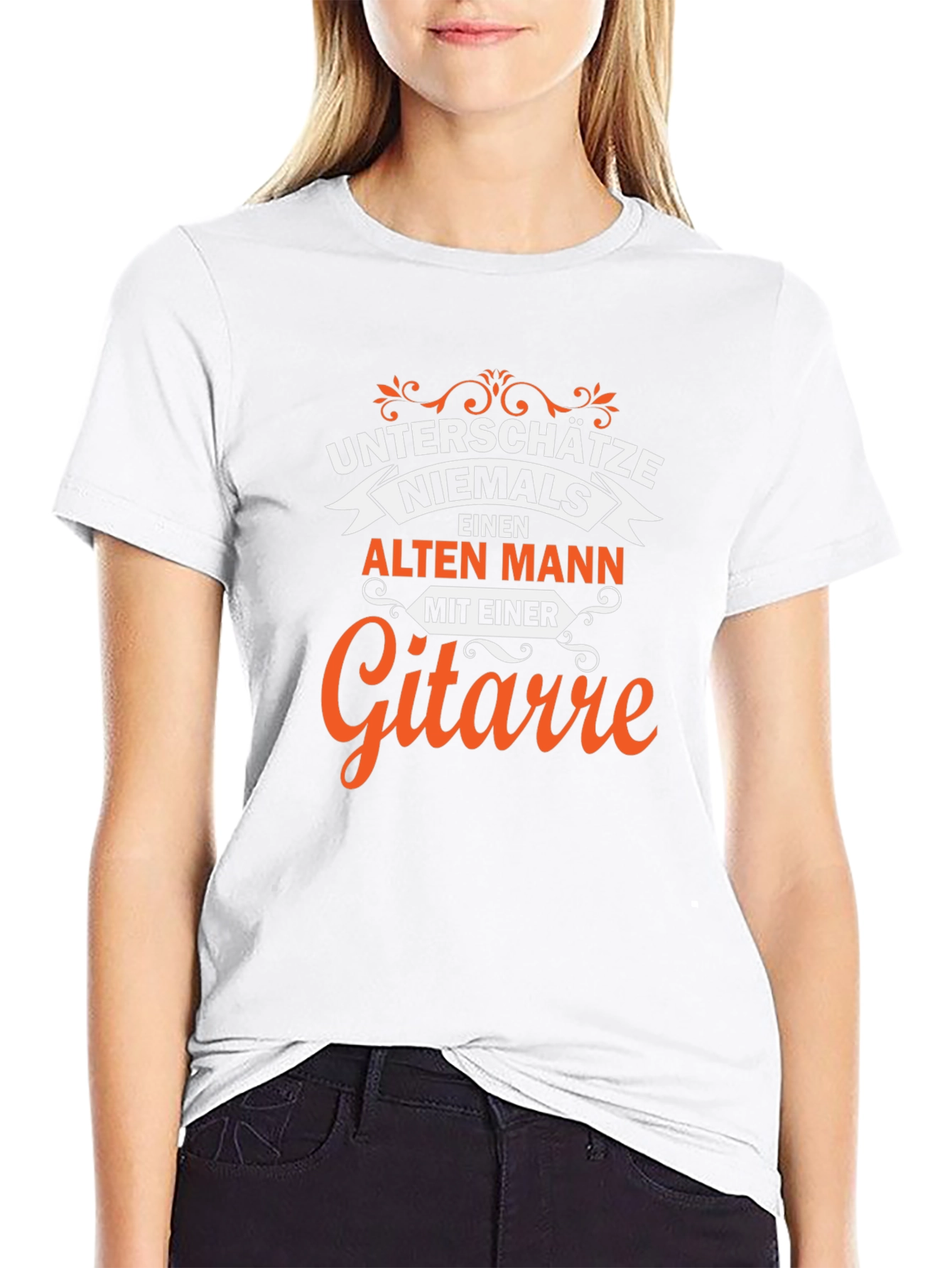 Guitar Old Man T-Shirt - Funny German Quote Tee