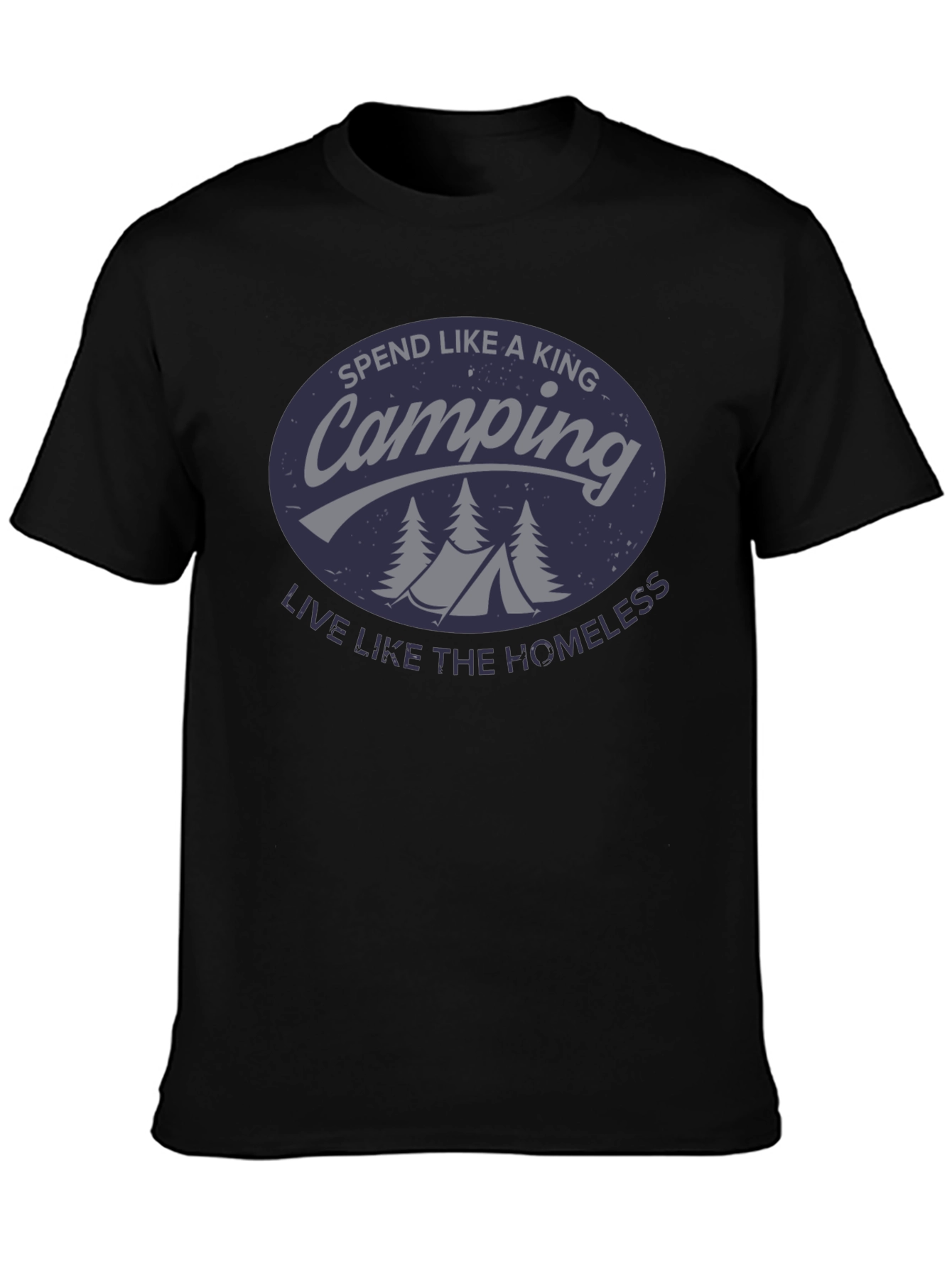 Camping King T-Shirt - Funny Outdoor Adventure Tee