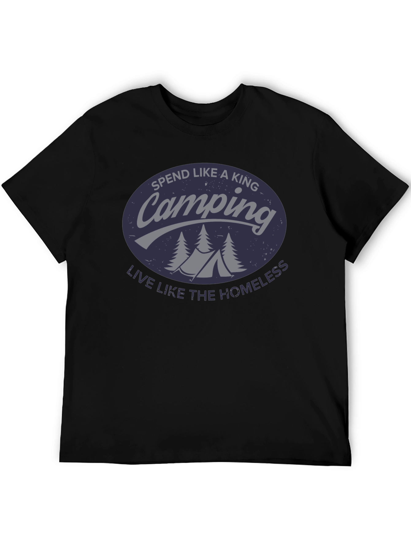 Camping King T-Shirt - Funny Outdoor Adventure Tee
