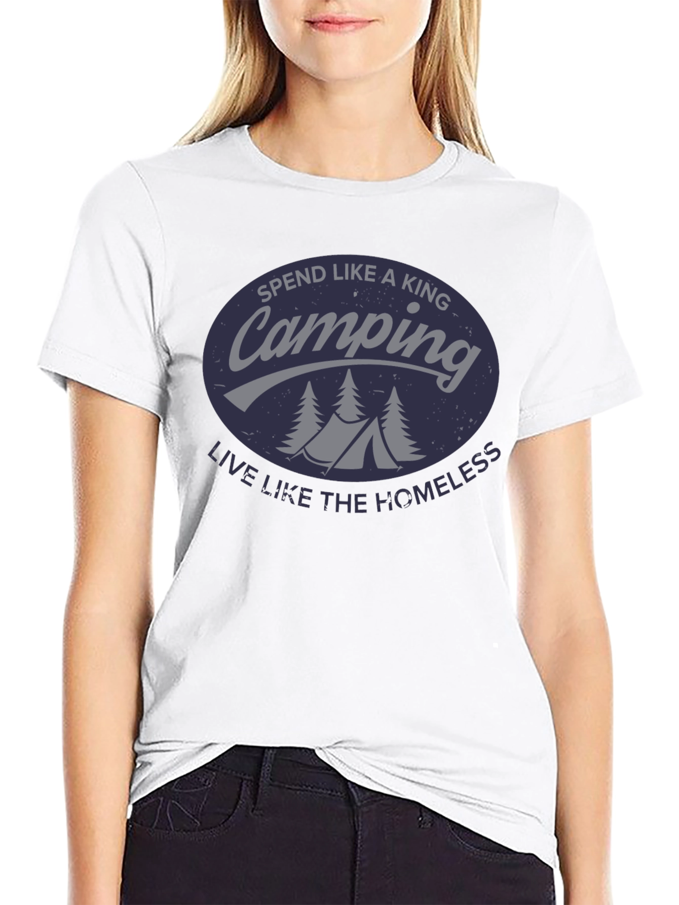 Camping King T-Shirt - Funny Outdoor Adventure Tee