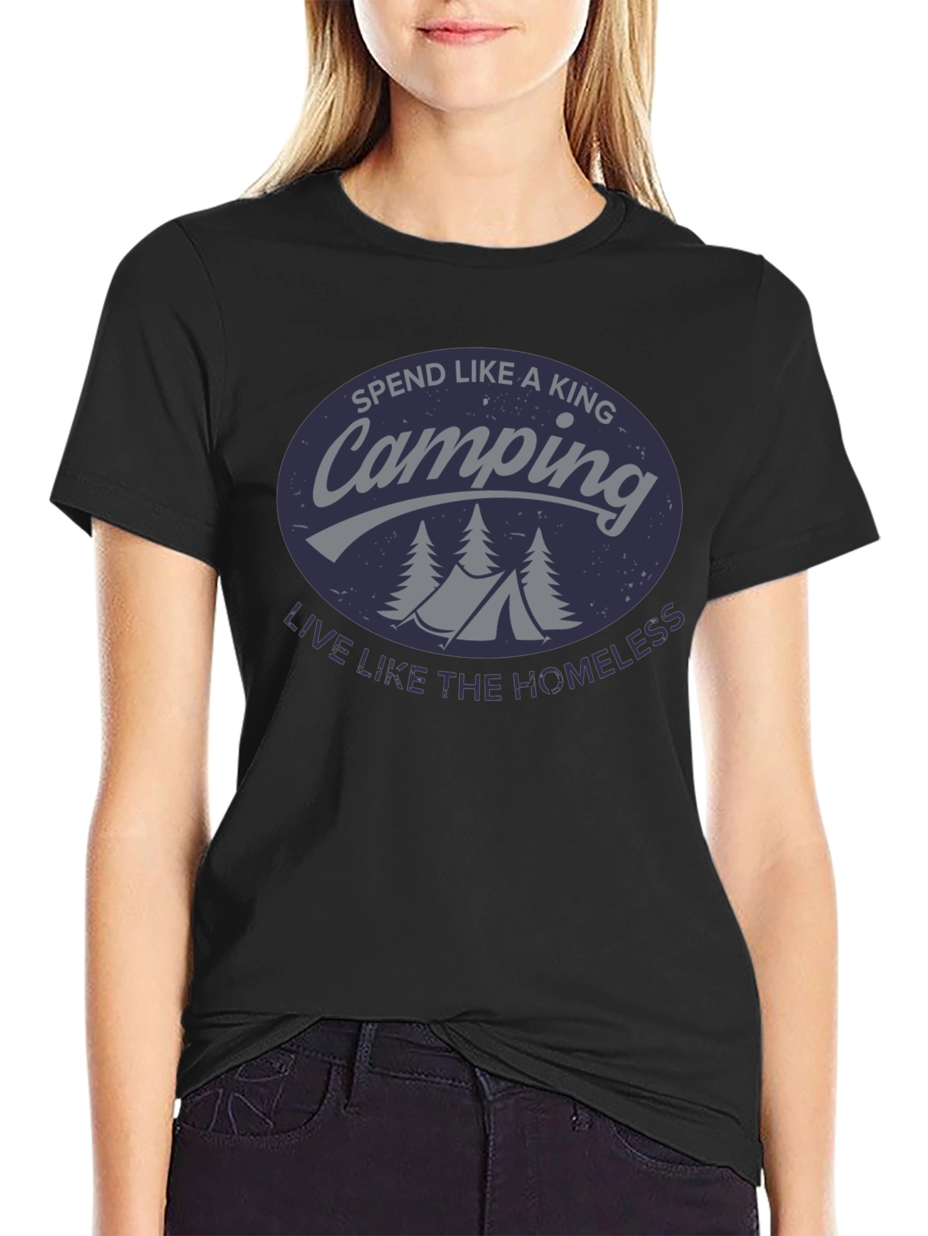 Camping King T-Shirt - Funny Outdoor Adventure Tee