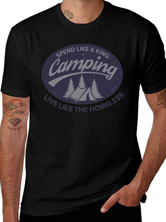 Camping King T-Shirt - Funny Outdoor Adventure Tee