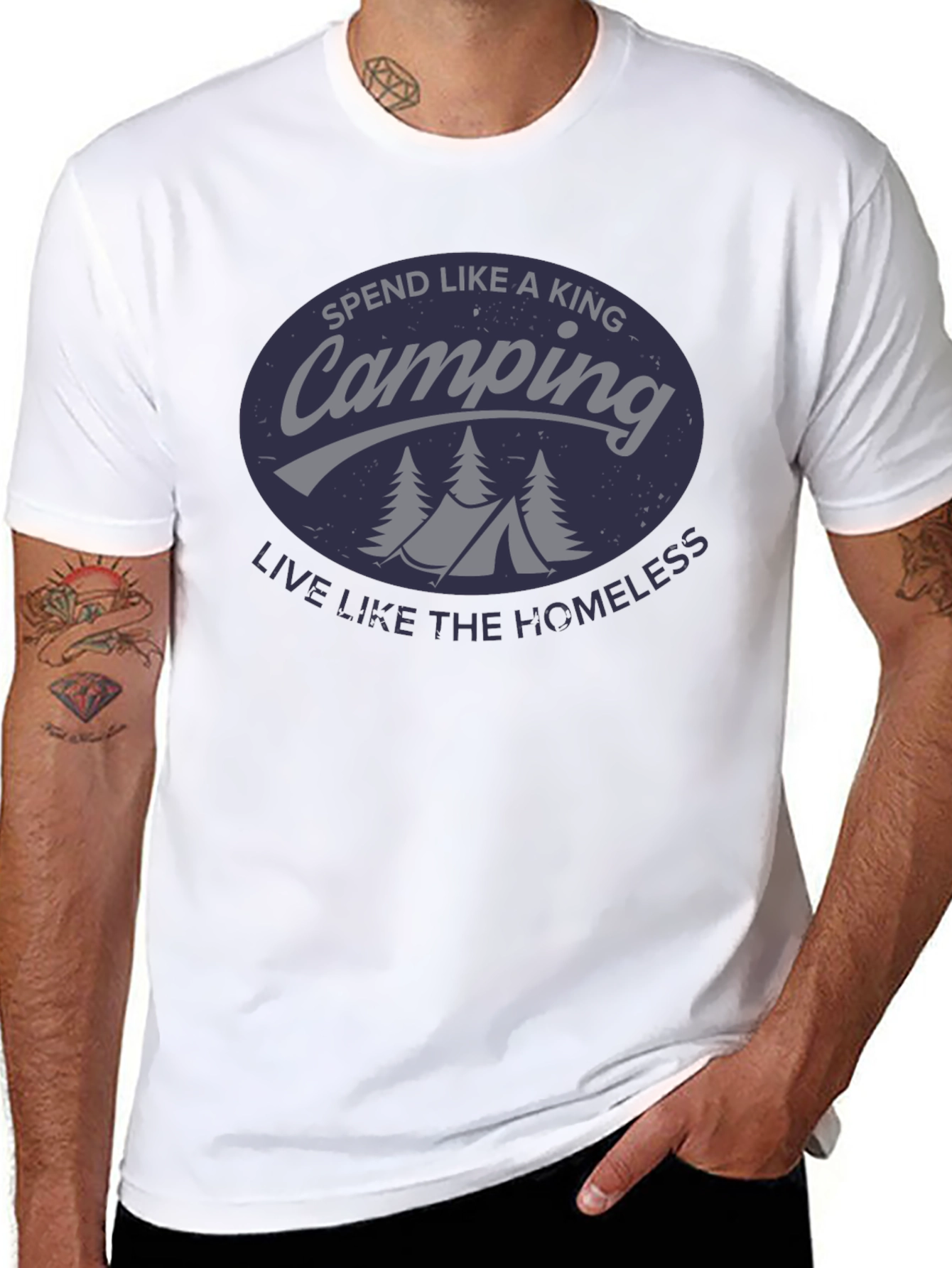 Camping King T-Shirt - Funny Outdoor Adventure Tee