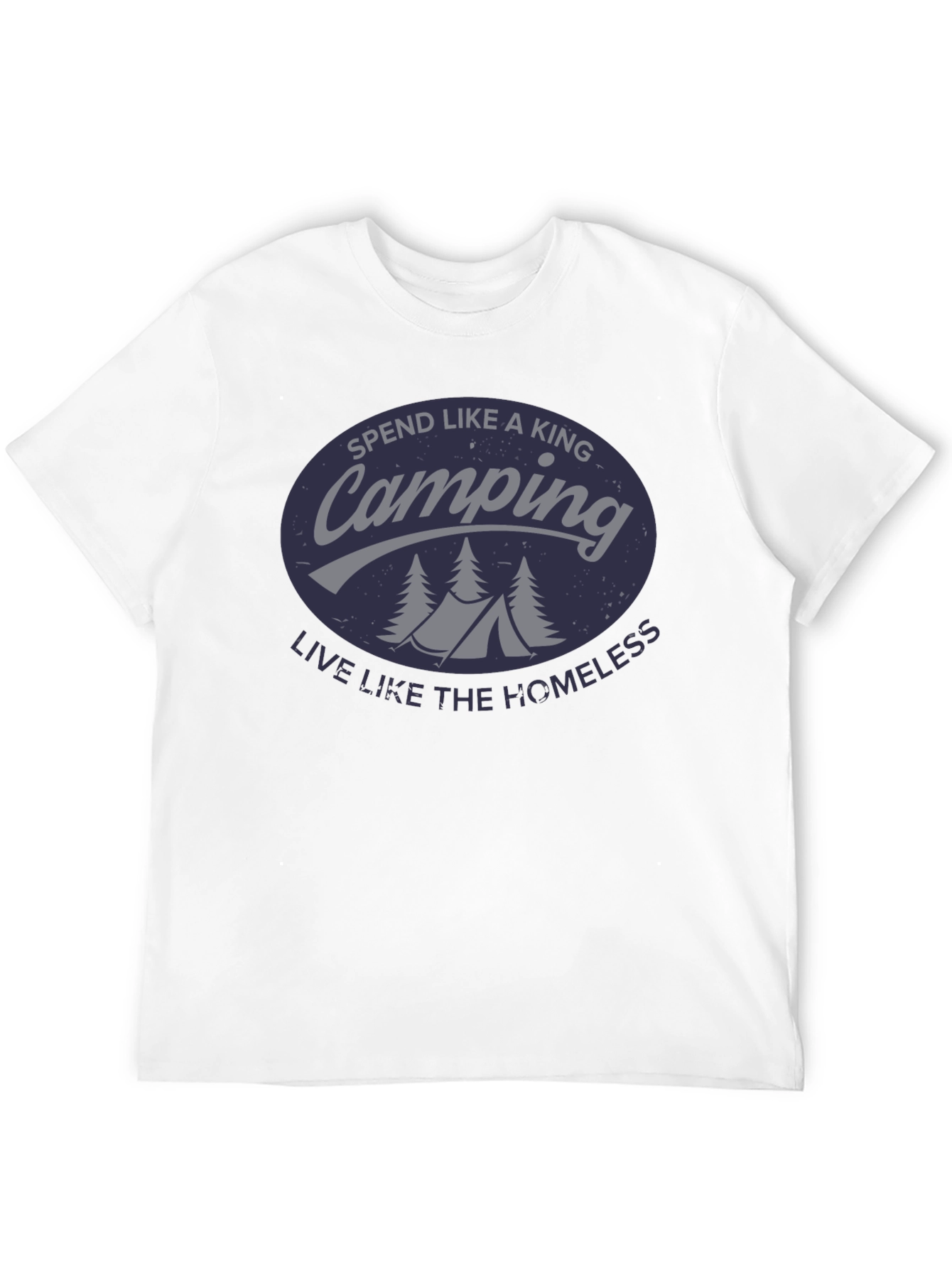 Camping King T-Shirt - Funny Outdoor Adventure Tee