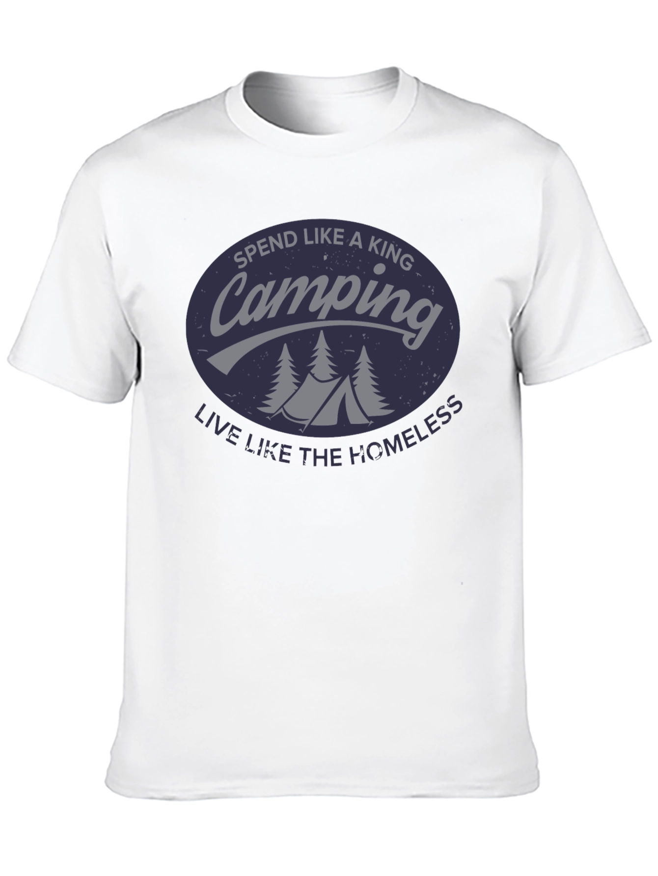 Camping King T-Shirt - Funny Outdoor Adventure Tee