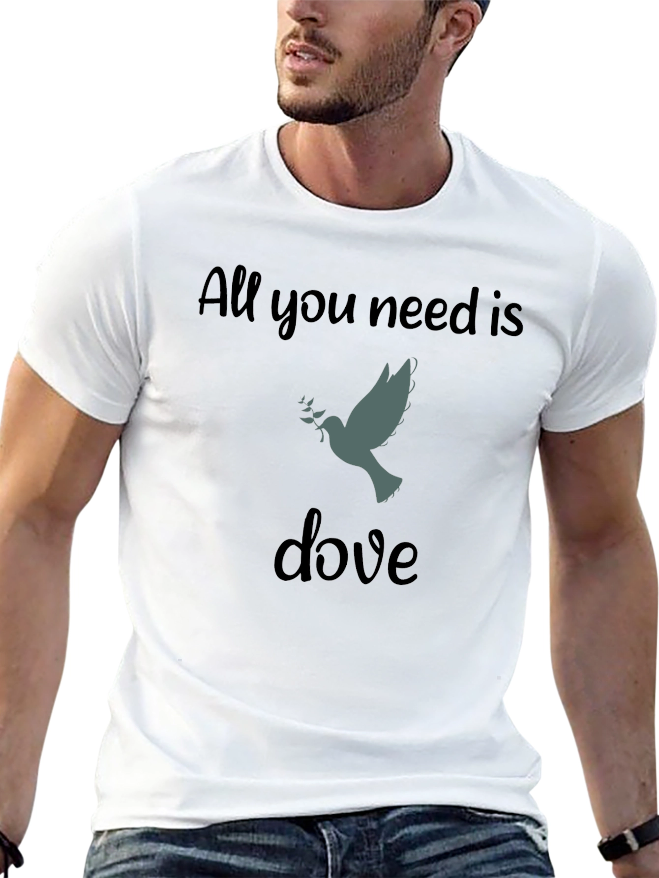 All You Need Is Dove Black T-Shirt