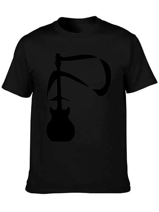 Abstract Guitar Graphic T-Shirt