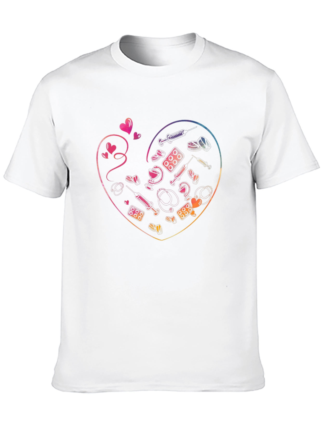 Nurse Heart T-Shirt - Healthcare Hero Tee