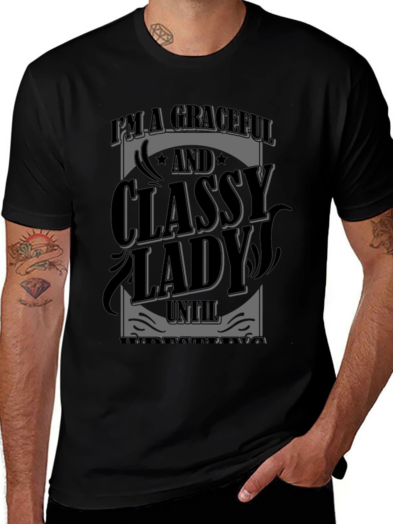Graceful Classy Lady Graphic T-Shirt