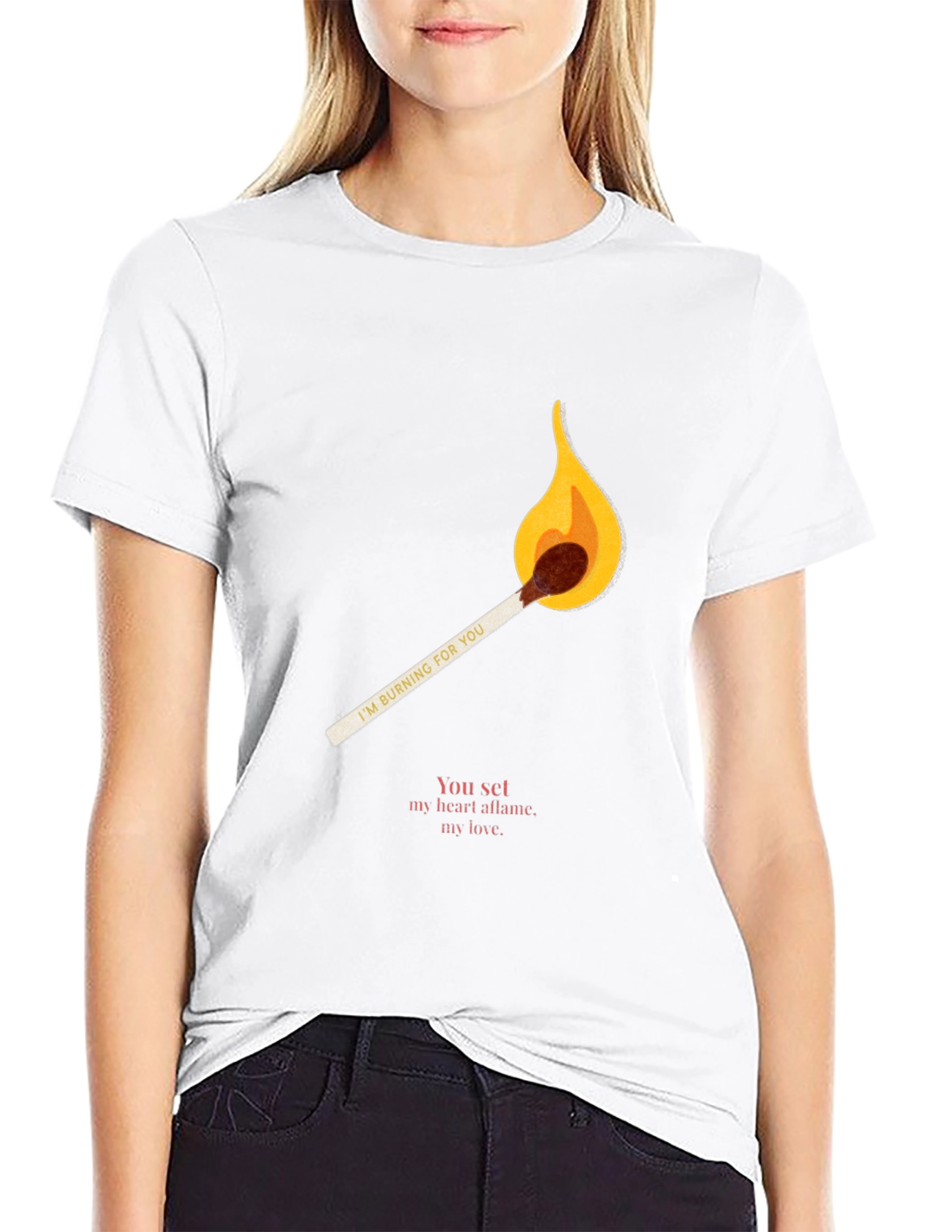 Burning Love Tee - Match Graphic T-Shirt