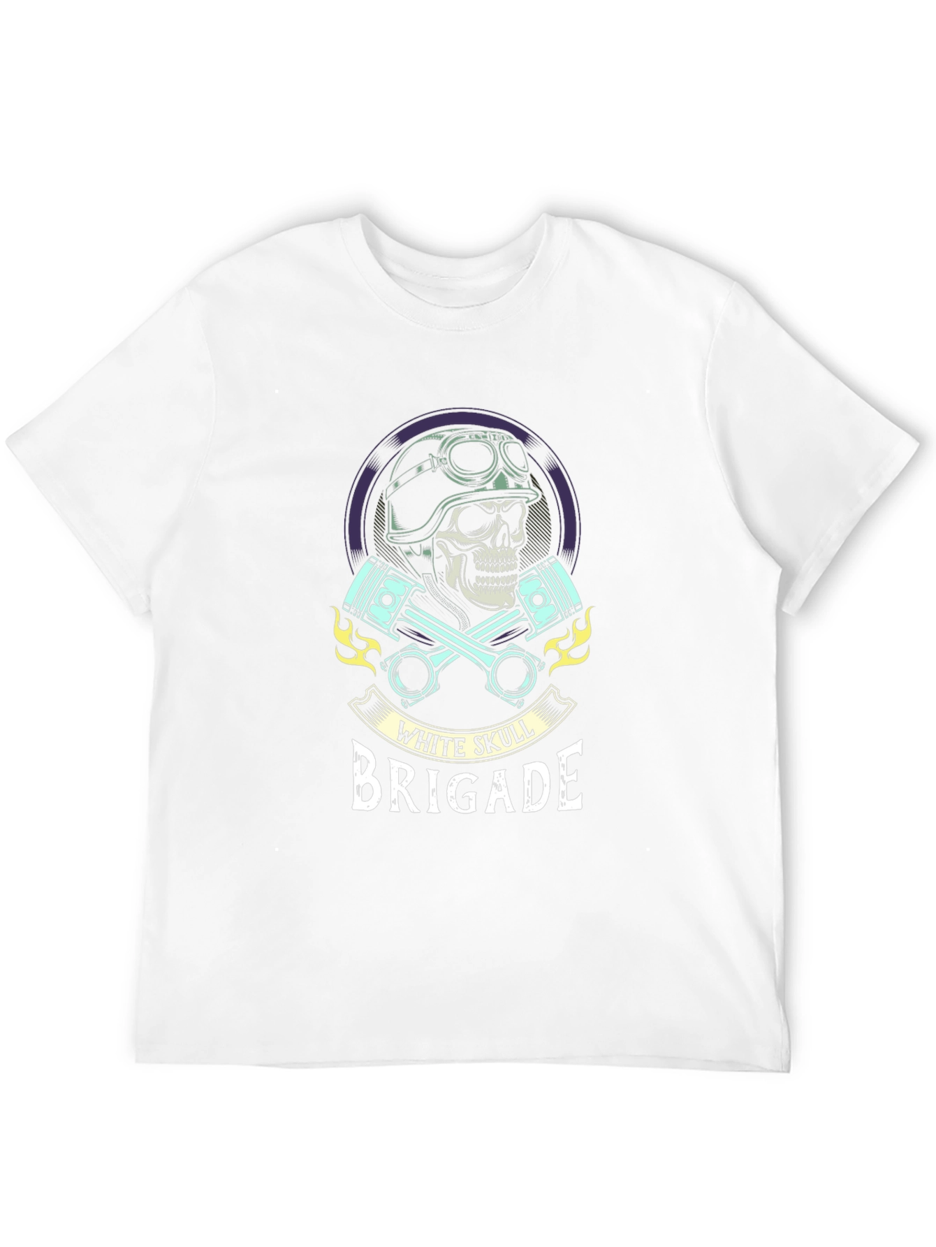 White Skull Brigade Graphic T-Shirt