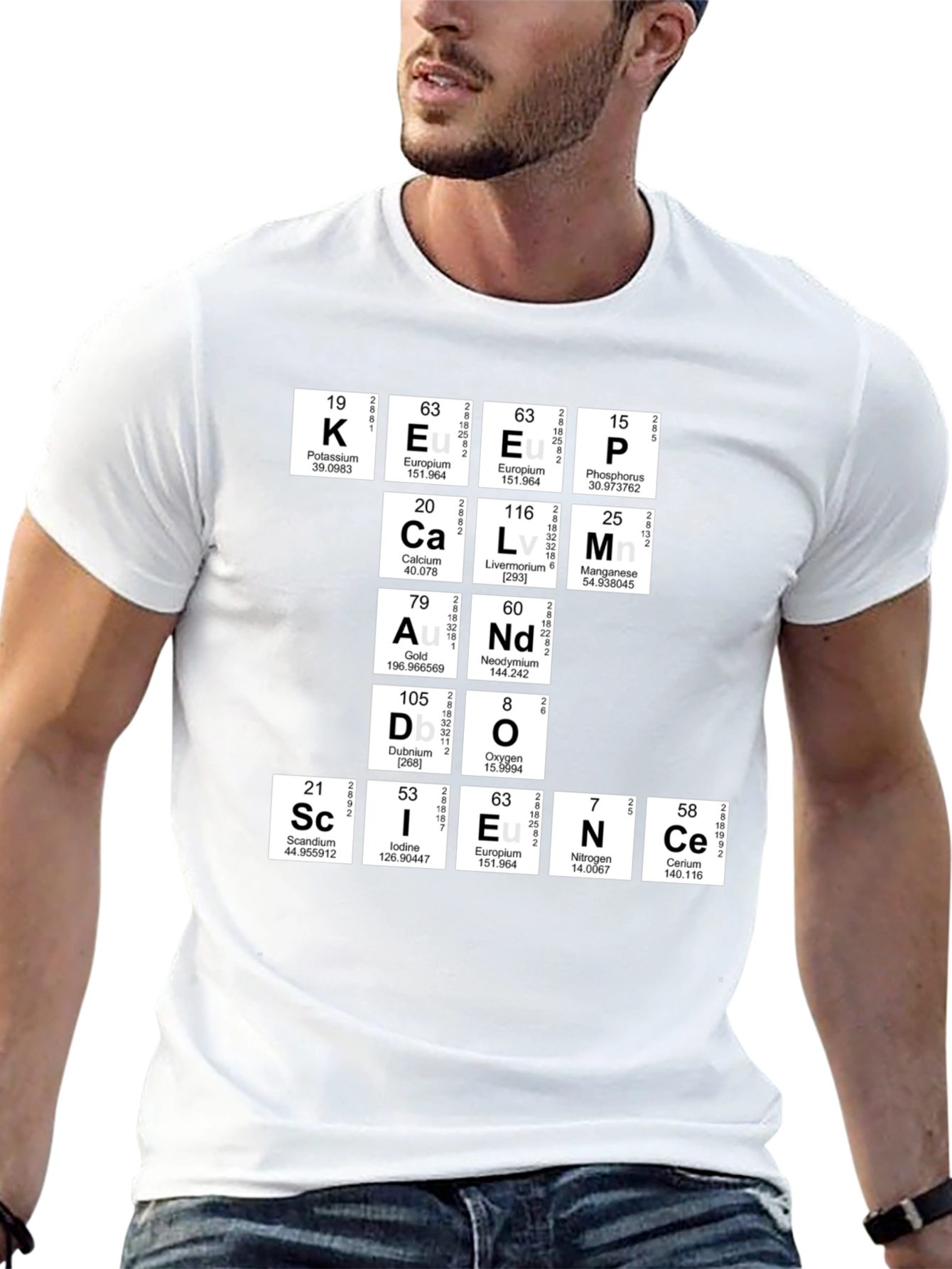 Keep Calm Science T-Shirt - Periodic Table Humor
