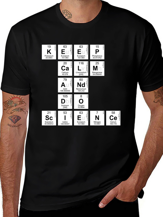 Keep Calm Science T-Shirt - Periodic Table Humor