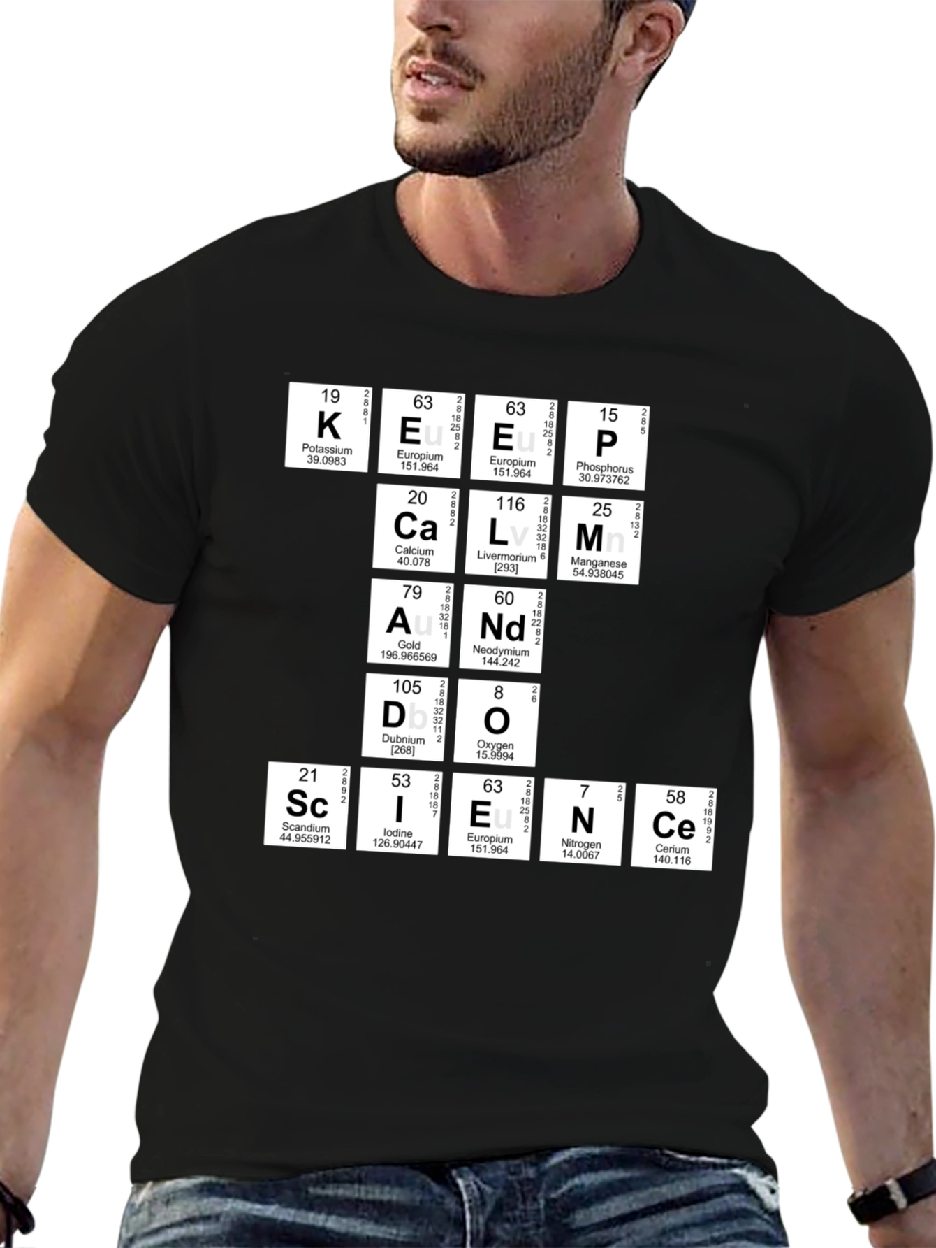 Keep Calm Science T-Shirt - Periodic Table Humor