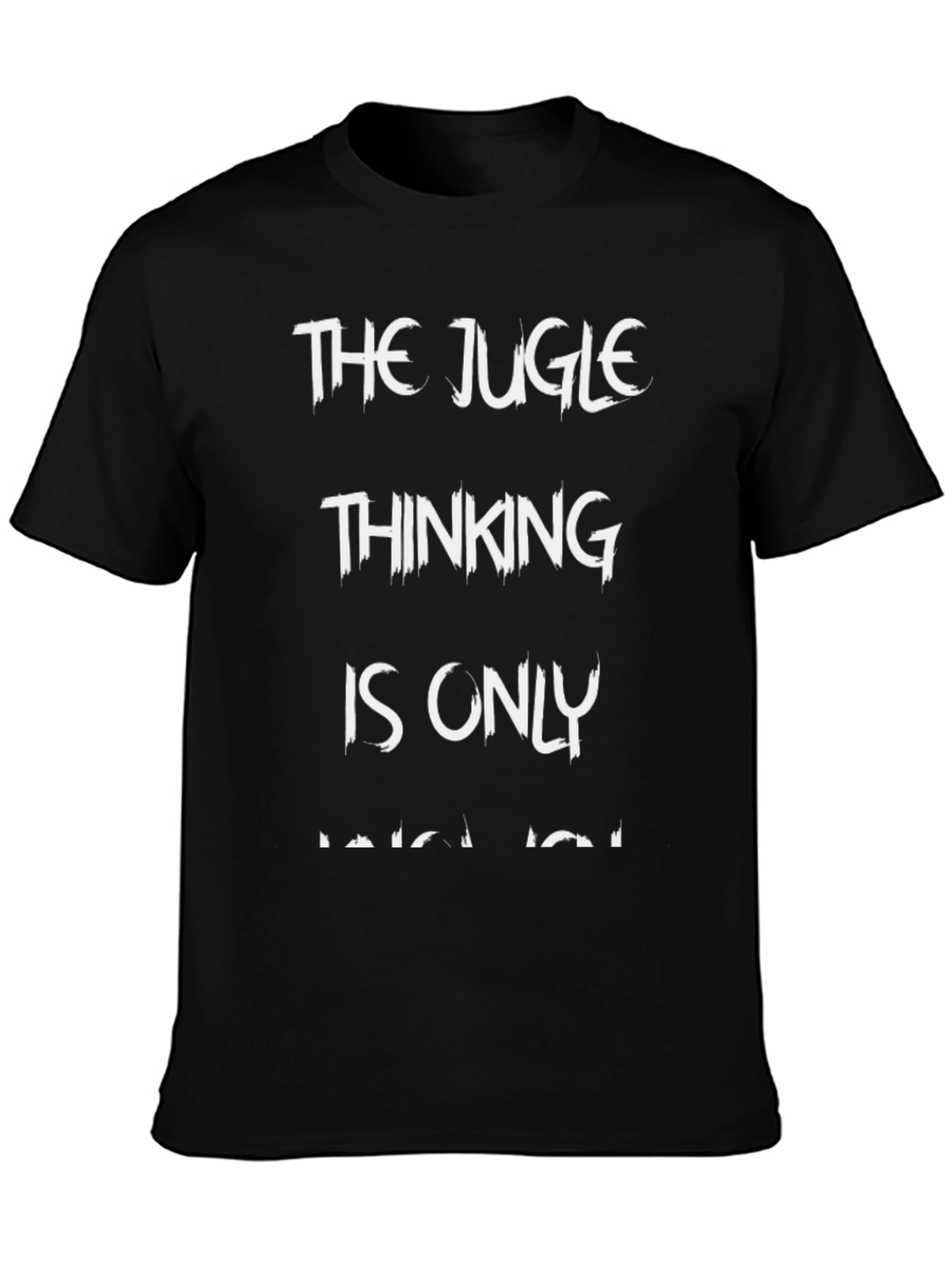 The Jugle Thinking Mens Black T-Shirt