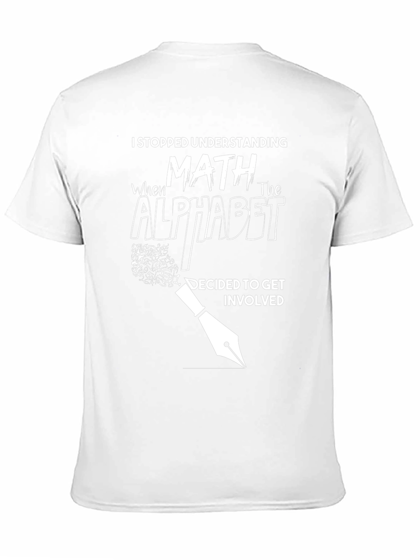 Math Alphabet Funny Graphic Tee
