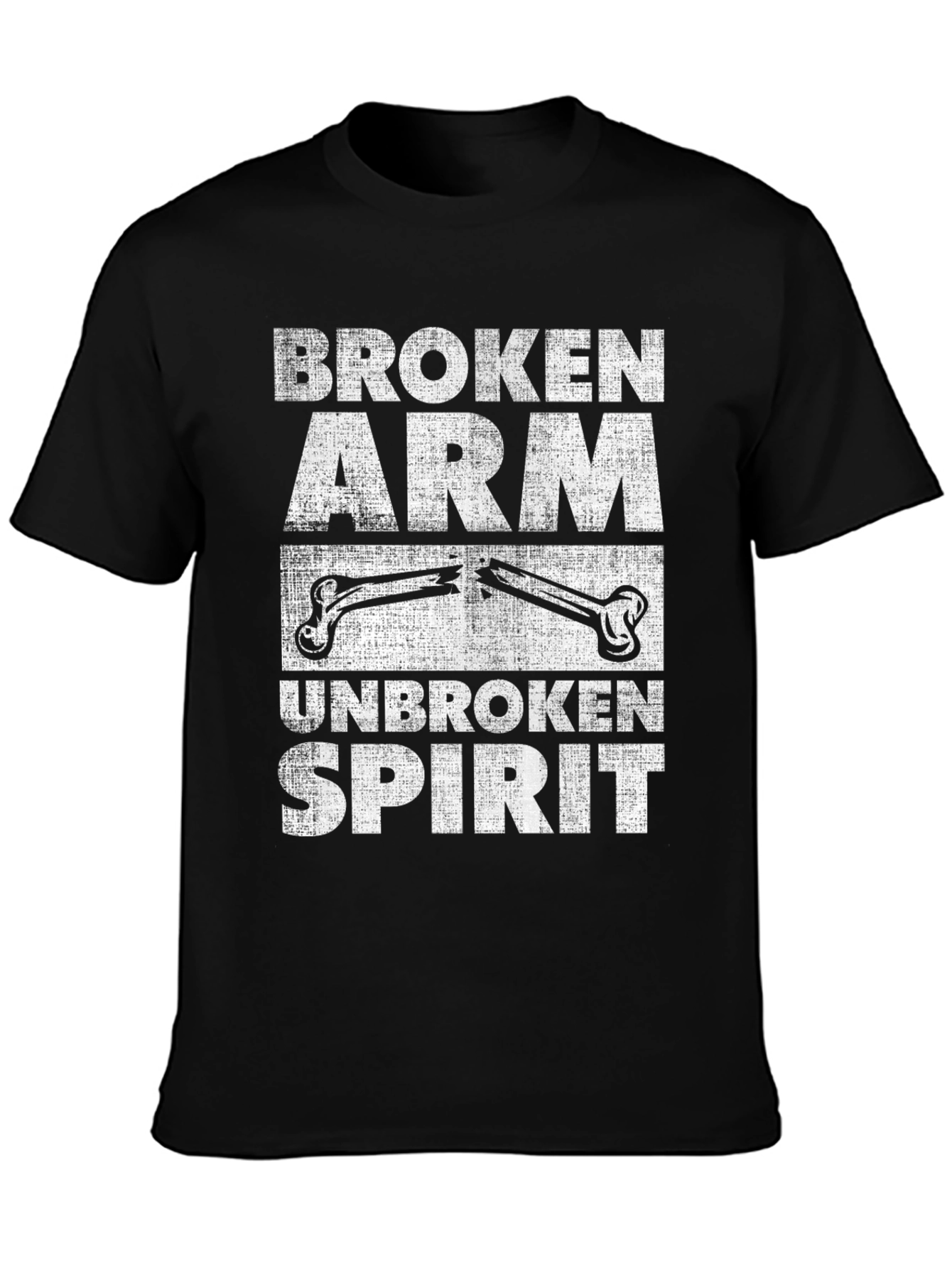 Broken Arm Unbroken Spirit Novelty T-Shirt