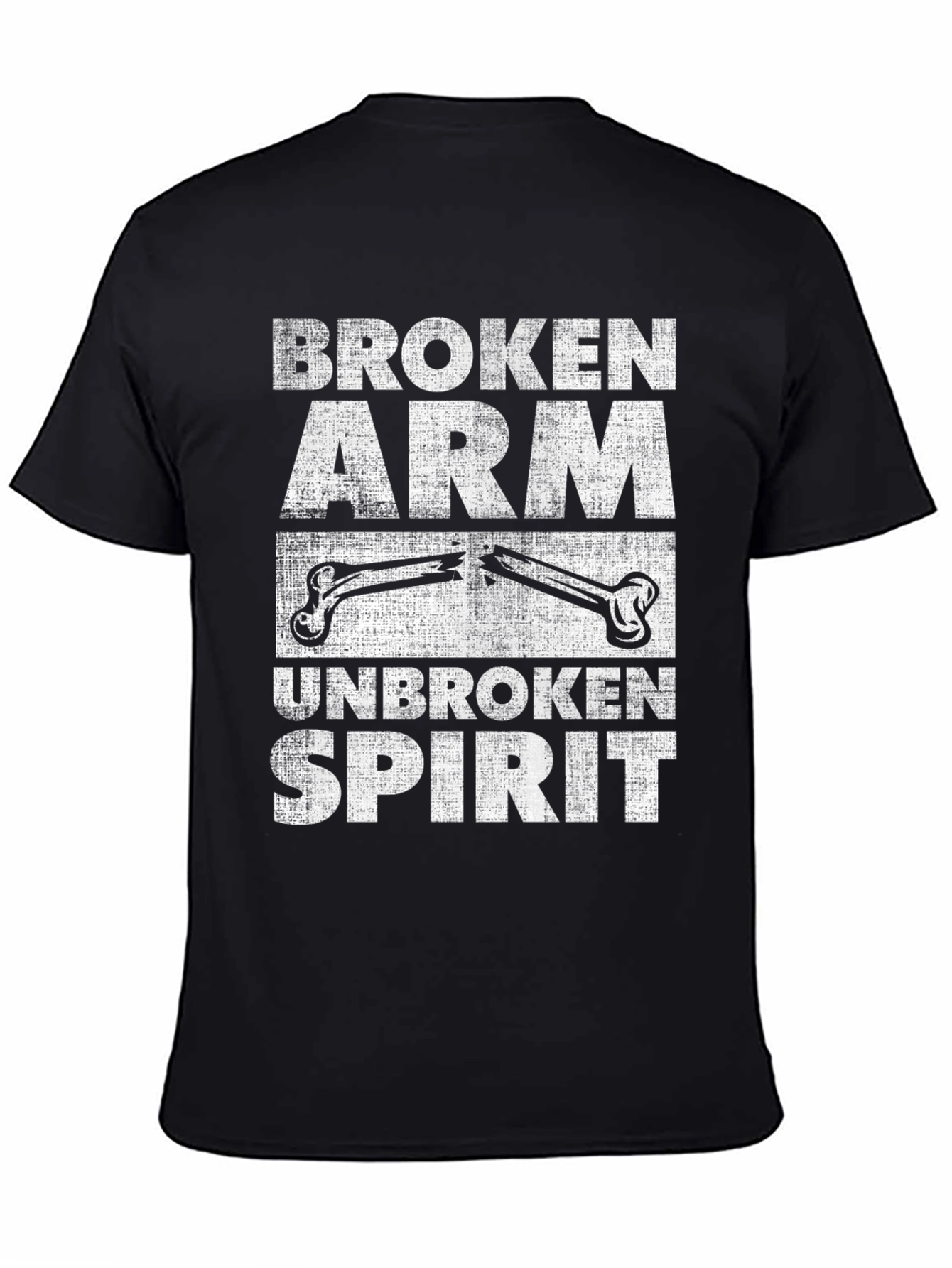 Broken Arm Unbroken Spirit Novelty T-Shirt