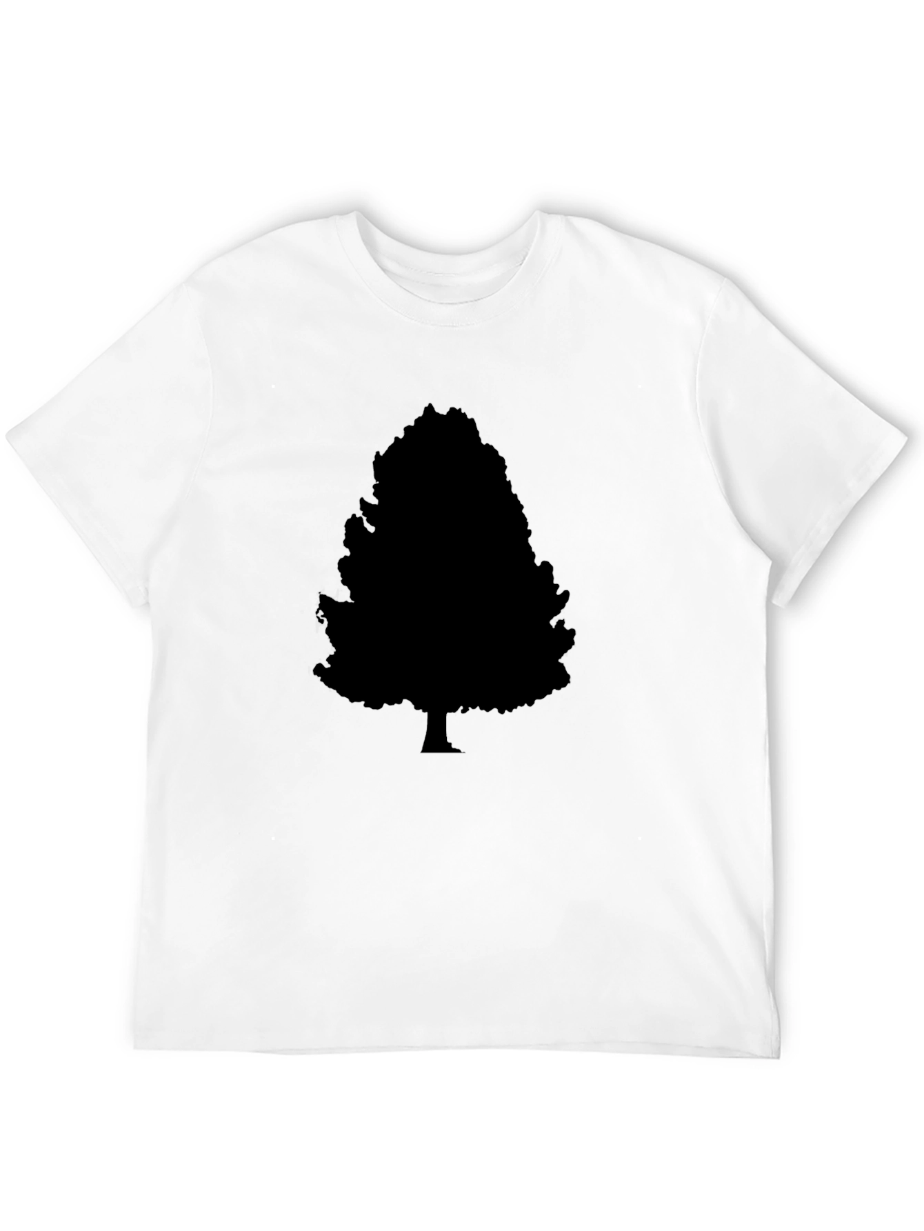 Black Tree Silhouette Graphic T-Shirt