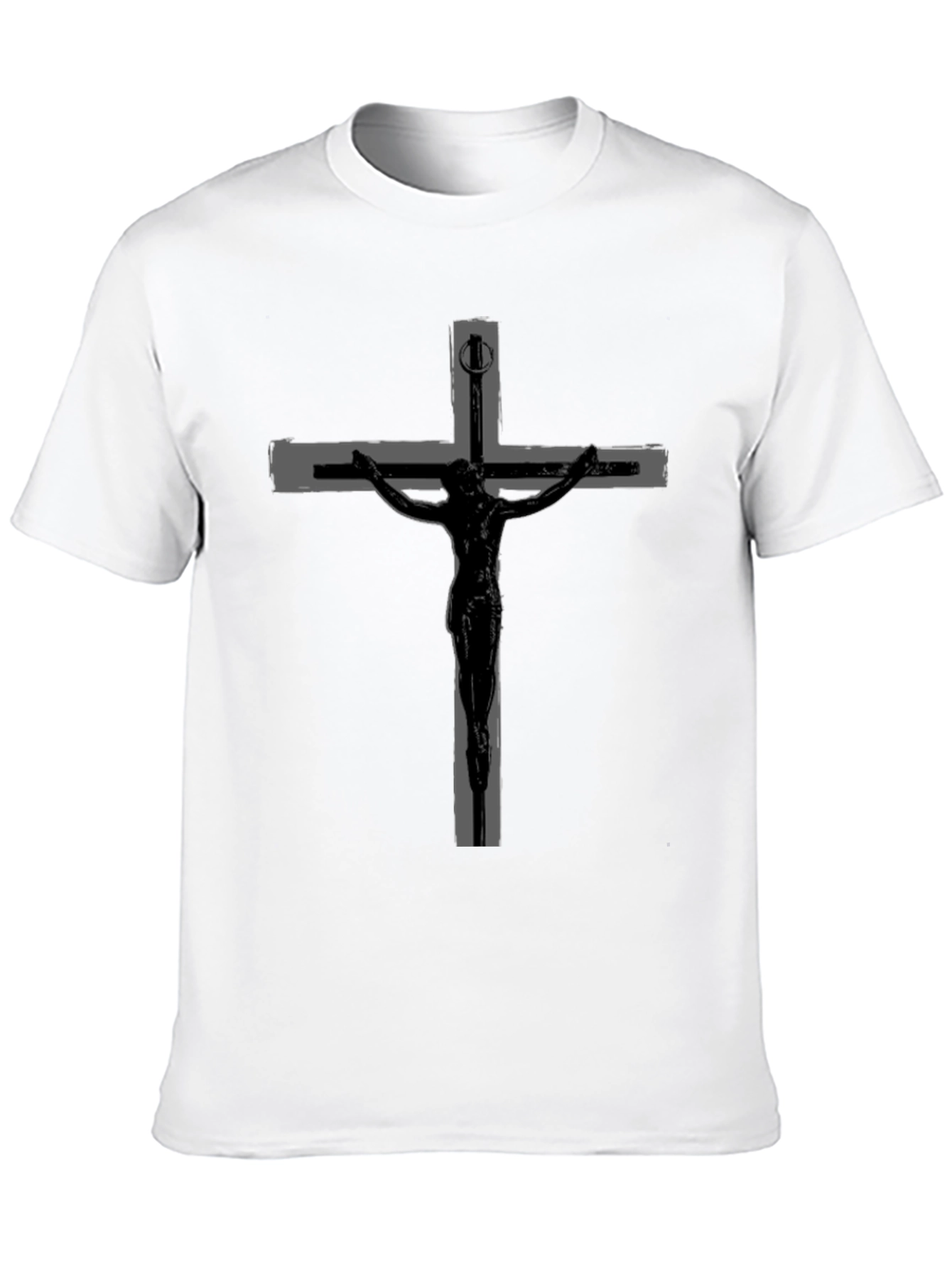 Crucifix Graphic T-Shirt - Black